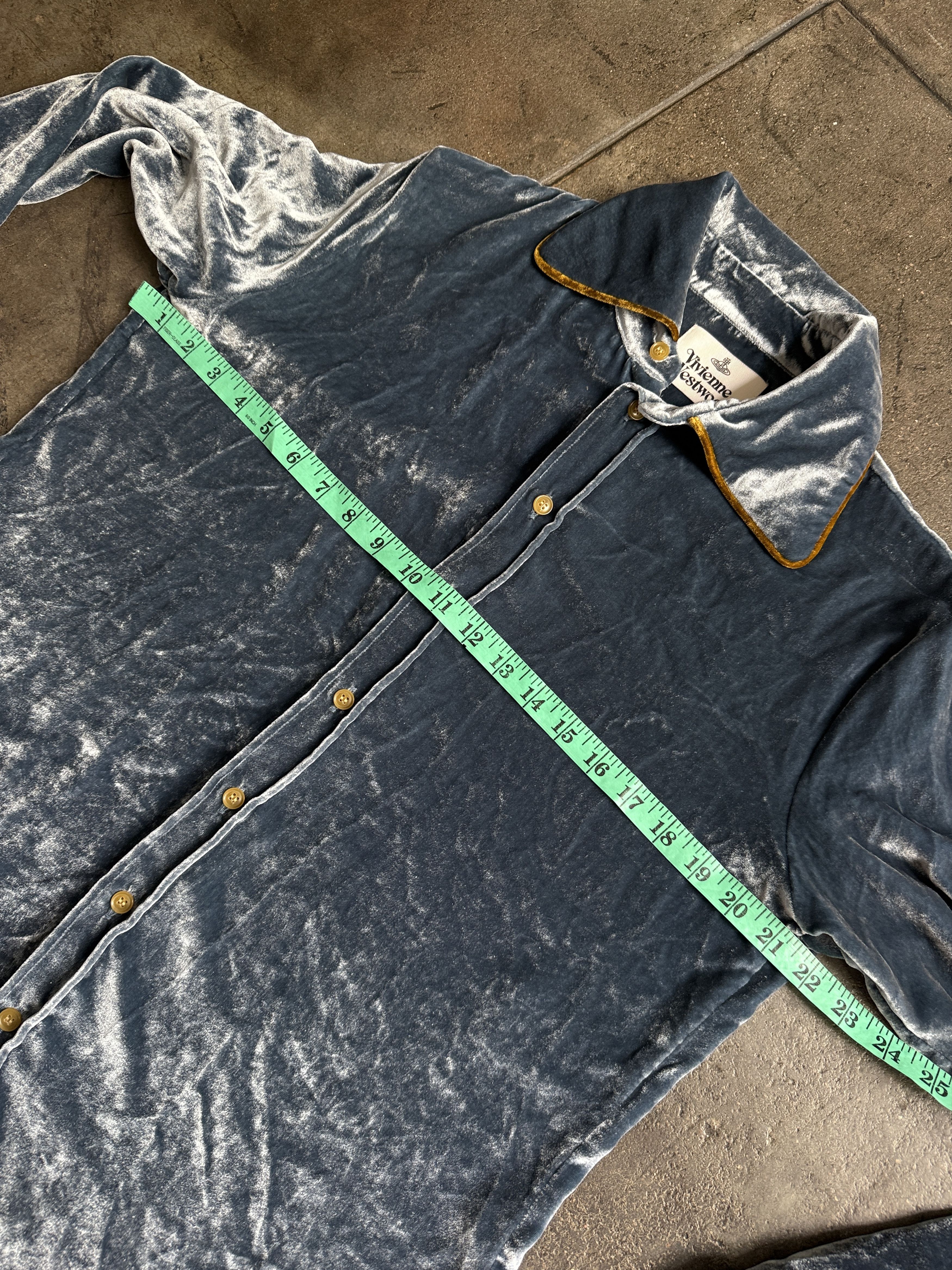 Vivienne Westwood New Velvet Vivienne Westwood Shirt w/ Gold Piping Size M / US 6-8 / IT 42-44 - 9 Thumbnail