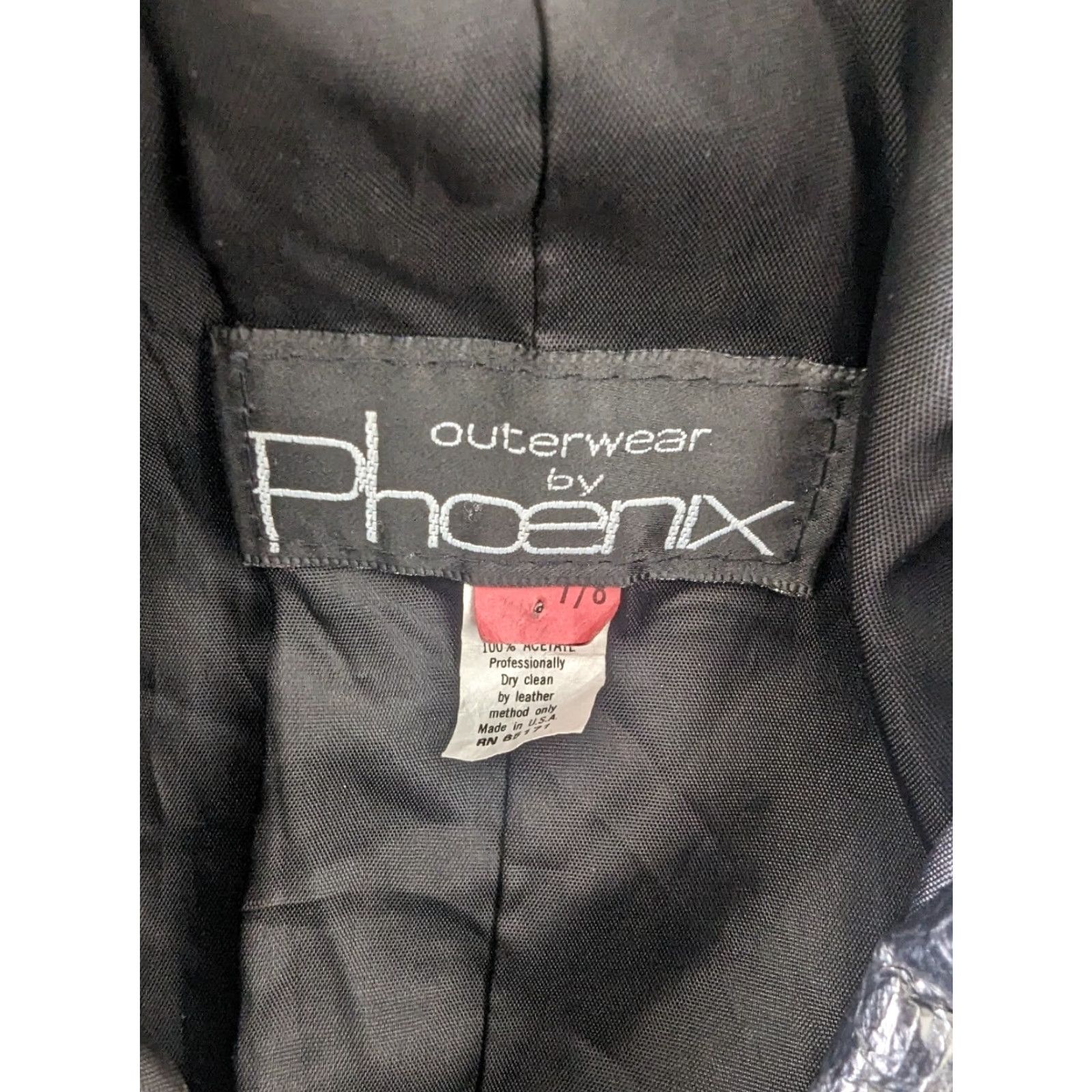 Vintage VINTAGE Outerwear by Phoenix Bomber Jacket Black Leather Women 7/8 Small/Medium 80s Winged USA Size M / US 6-8 / IT 42-44 - 4 Thumbnail