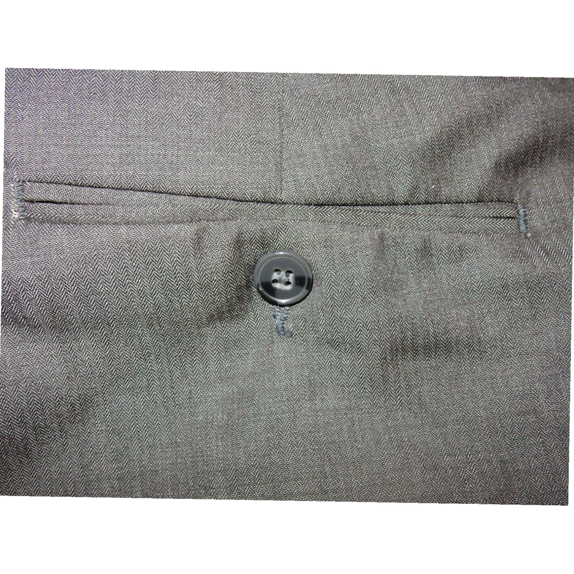 Calvin Klein Calvin Klein Men's Dress Pants Gray Wool Size 38x30 Slim Fit Regular Size US 38 / EU 54 - 3 Thumbnail
