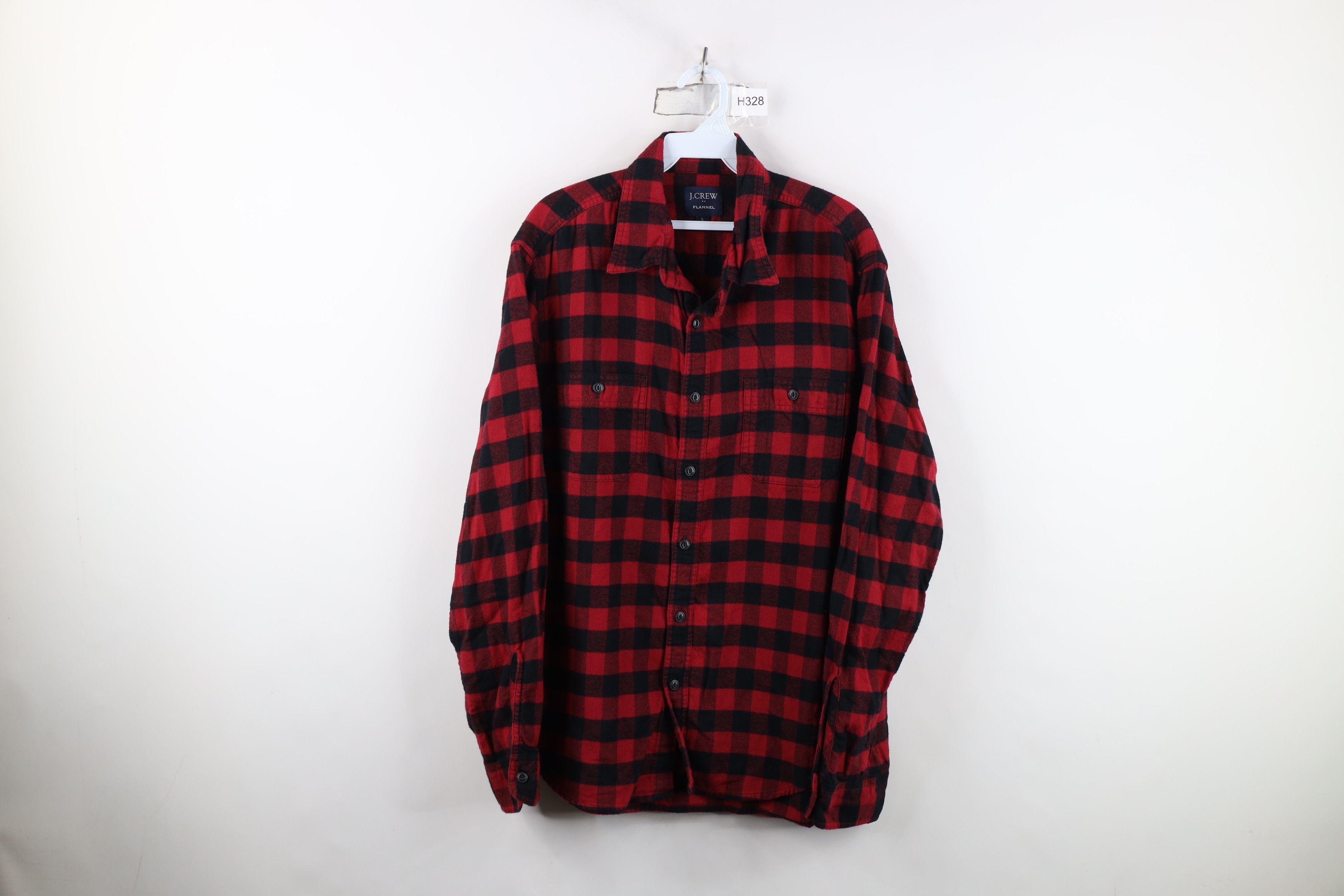 J.Crew J Crew Buffalo Plaid Flannel Collared Button Shirt Cotton Size US L / EU 52-54 / 3 - 1 Thumbnail