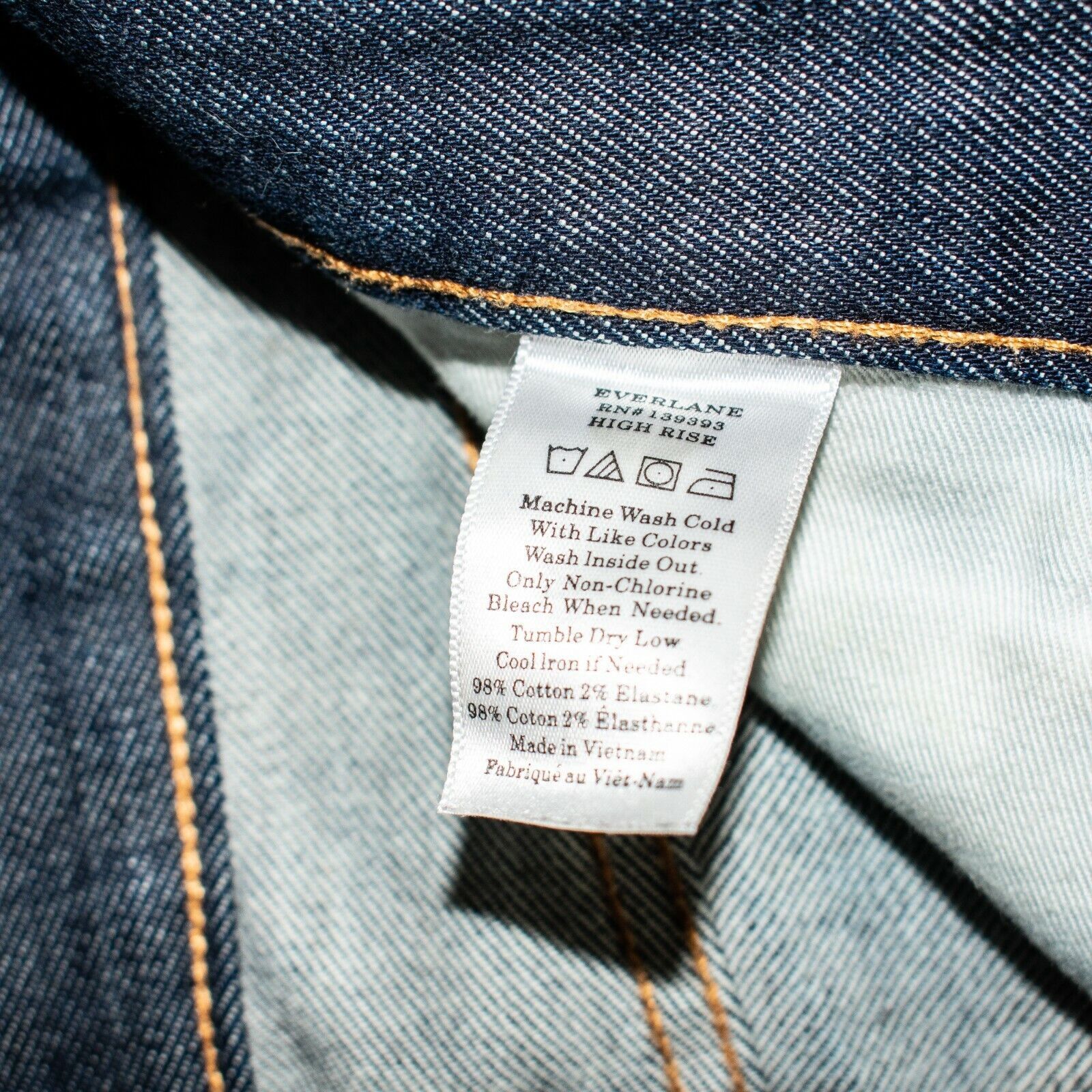 Everlane EVERLANE High Rise Ankle Denim Jeans Raw Indigo Size 25 Size 25" / US 0 / IT 36 - 6 Thumbnail