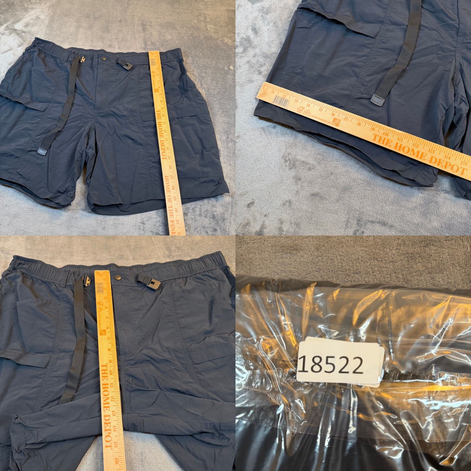 Eddie Bauer Eddie Bauer Cargo Shorts Mens XXL Black Belted Lightweight Hiking Nylon Size US 42 / EU 58 - 8 Thumbnail