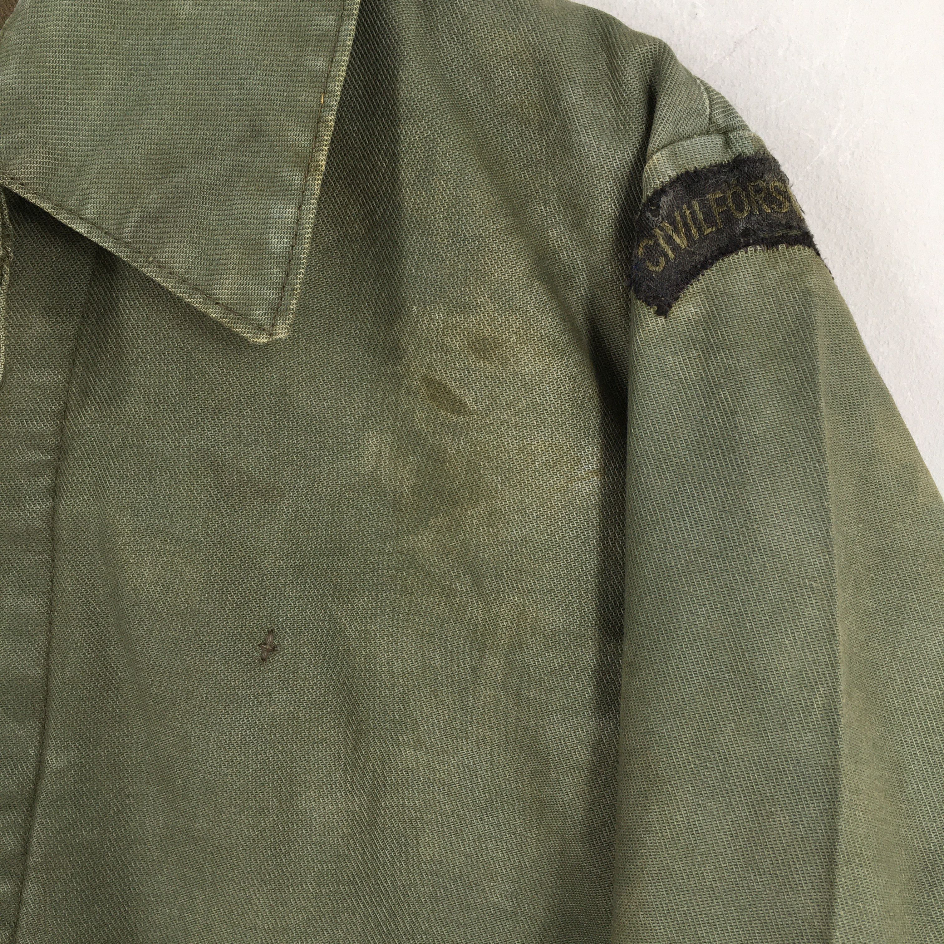 Vintage 70's Swedish C48 Infrantry Military Olive Jacket Medium Size US M / EU 48-50 / 2 - 4 Thumbnail