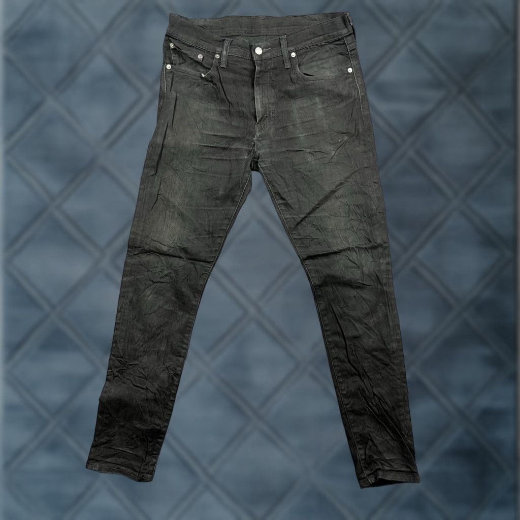 Levi's Levi's 512 Jeans Slim Regular 33x34 Denim Black 90s USA City Distressed Tapered Mens Size US 33 - 1 Thumbnail