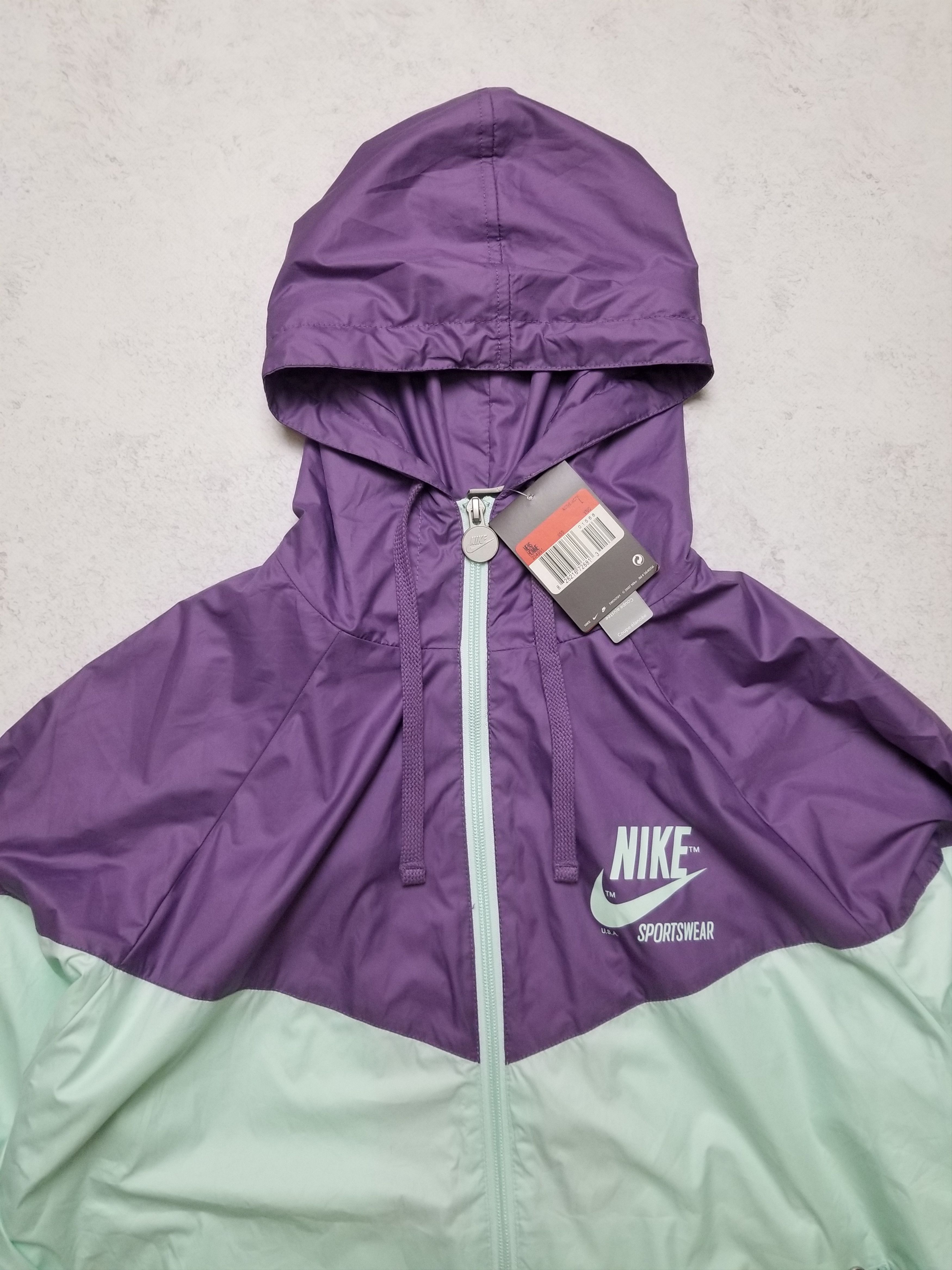 Nike Nike Performance Windbreaker Mint/Purple Full Zip Jacket Size US L / EU 52-54 / 3 - 6 Thumbnail