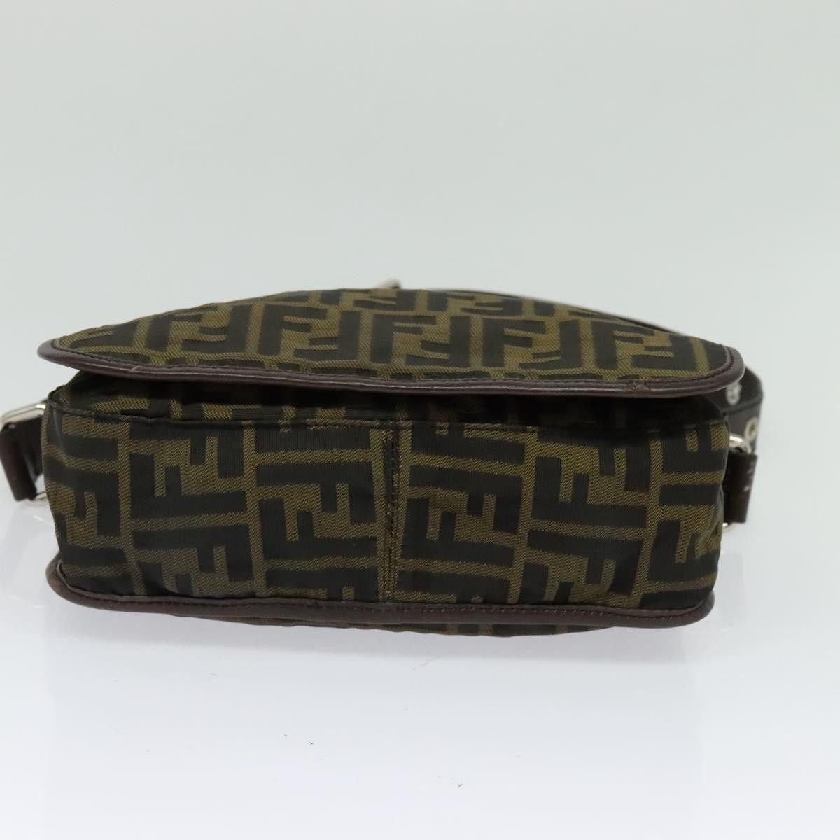 Fendi FENDI Zucca Canvas Shoulder Bag Black Brown Size ONE SIZE - 9 Thumbnail