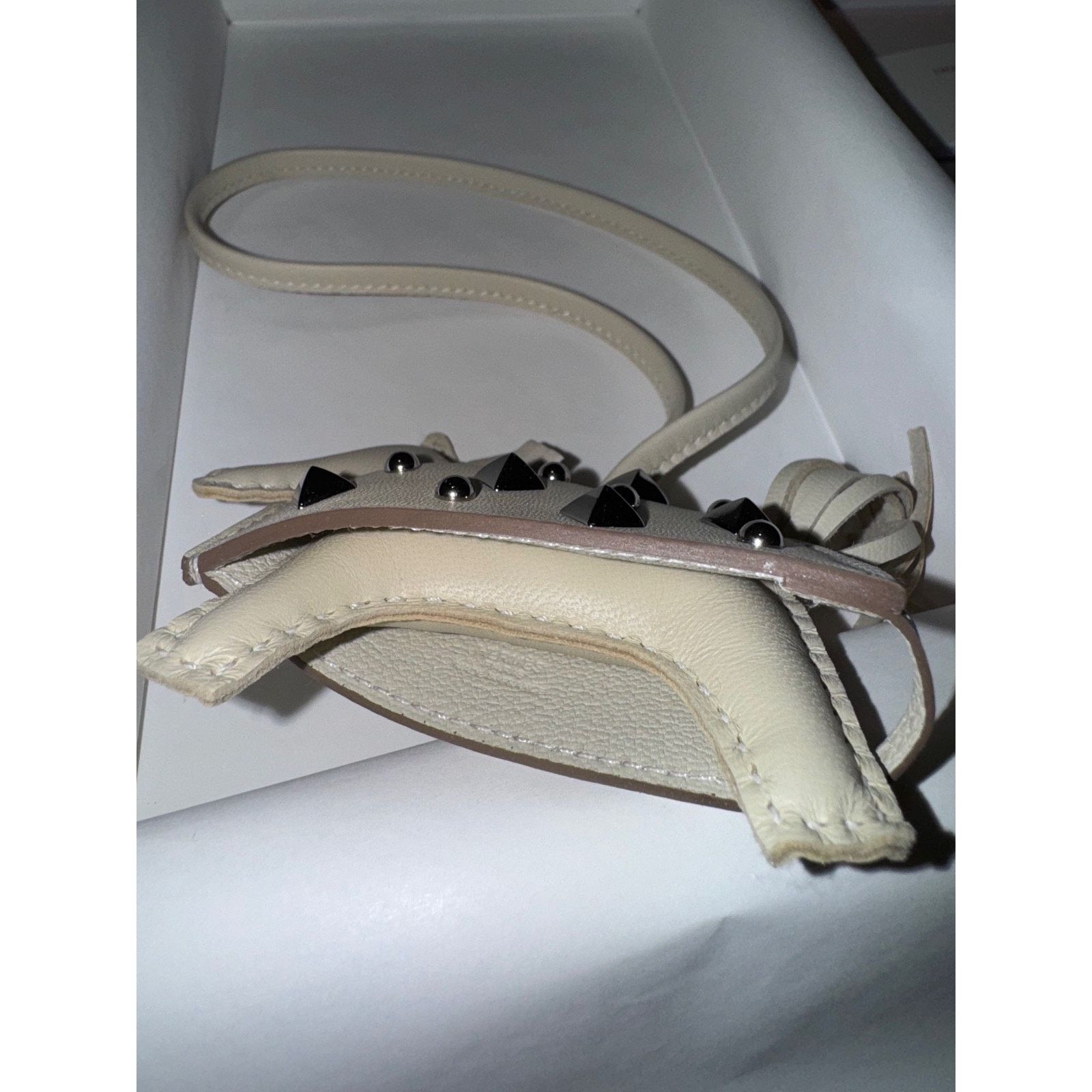 Hermes Hermes Horse Silver Studded Milo Leather Bag Charm Size ONE SIZE - 10 Thumbnail