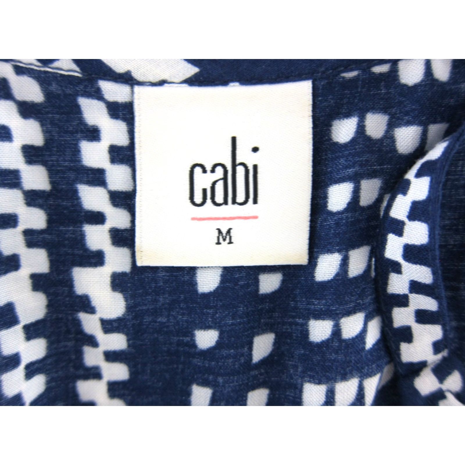 Vintage CAbi Dress Maxi Linen Rayon Blue White Polka Dot Sleeveless Spaghetti Strap Pocket Long Slip Tank M Women's Size M / US 6-8 / IT 42-44 - 3 Thumbnail
