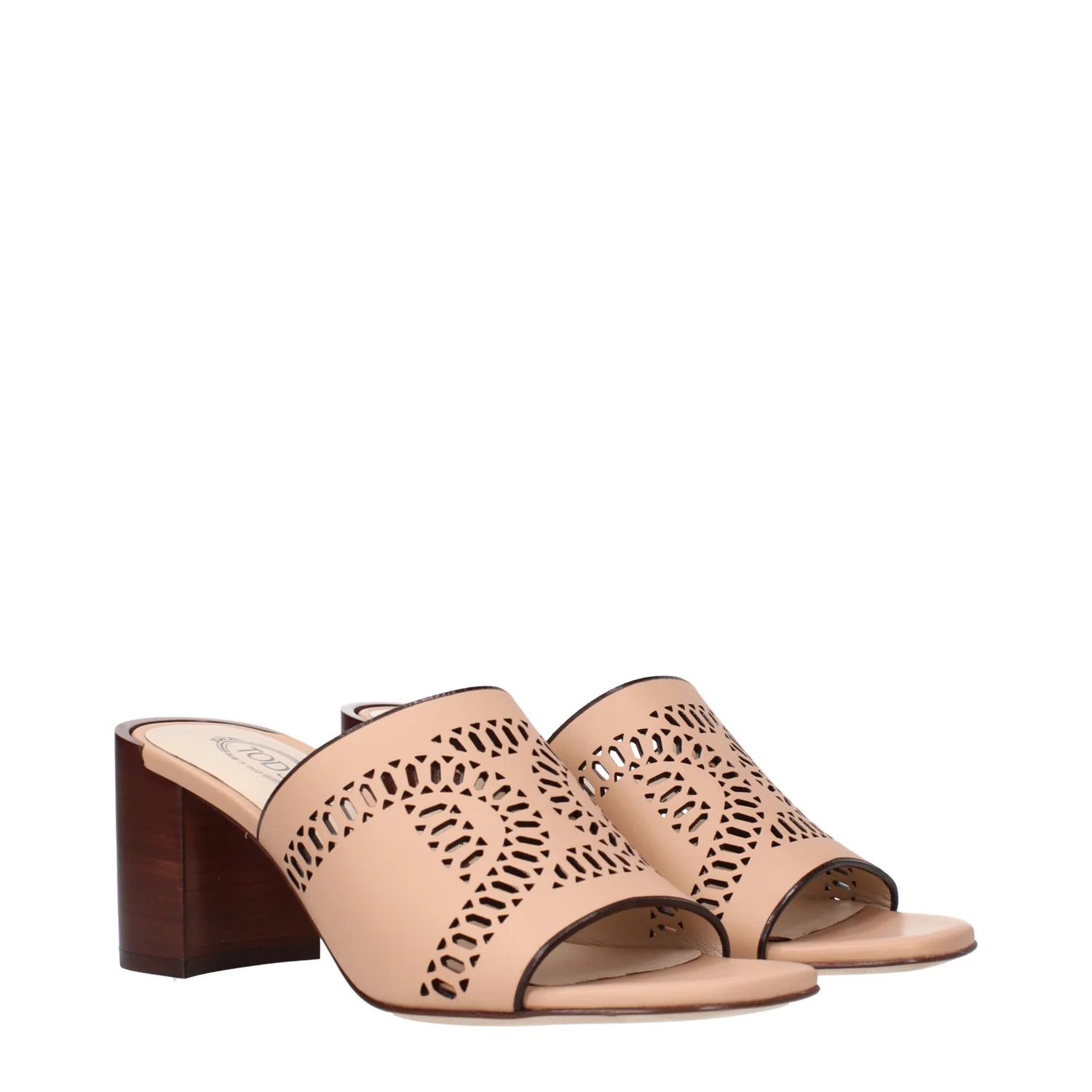 Tod's ob1o1e1224 Leather Sandals in Beige Size US 6.5 / IT 36.5 - 2 Thumbnail