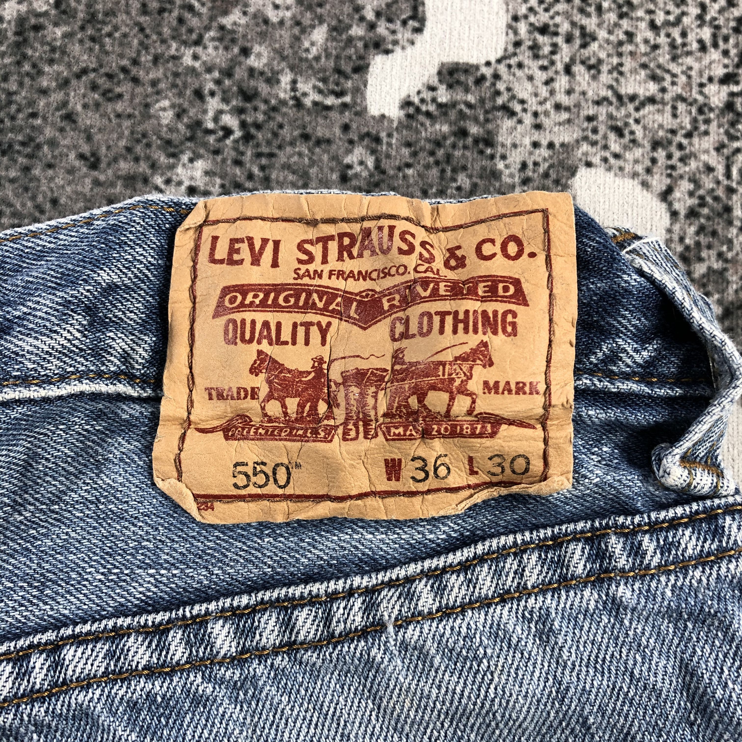 Levi's Vintage Levis 550 Jeans Relaxed Fit Denim KJ1128 Size US 36 / EU 52 - 5 Thumbnail