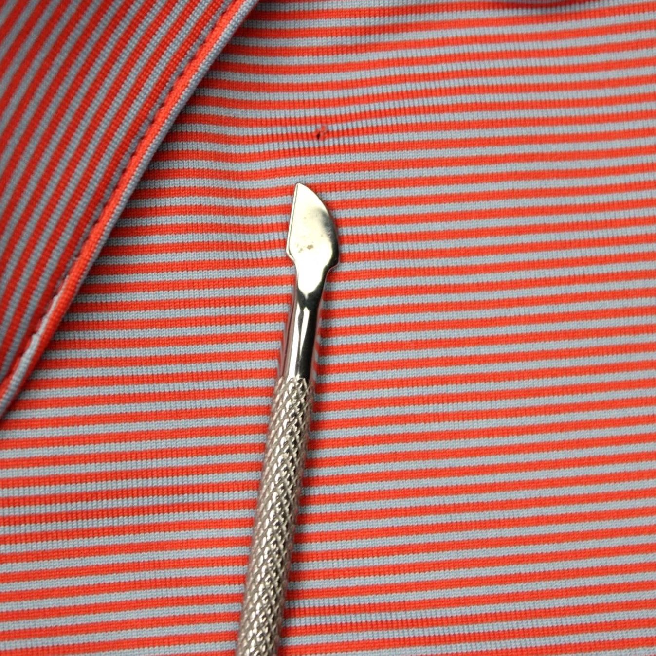 KJUS Kjus Polo Shirt Men M Orange Stripe Short Sleeve Logo on Left Sleeve Golf Regular Fit 50/US Medium Size US M / EU 48-50 / 2 - 6 Thumbnail