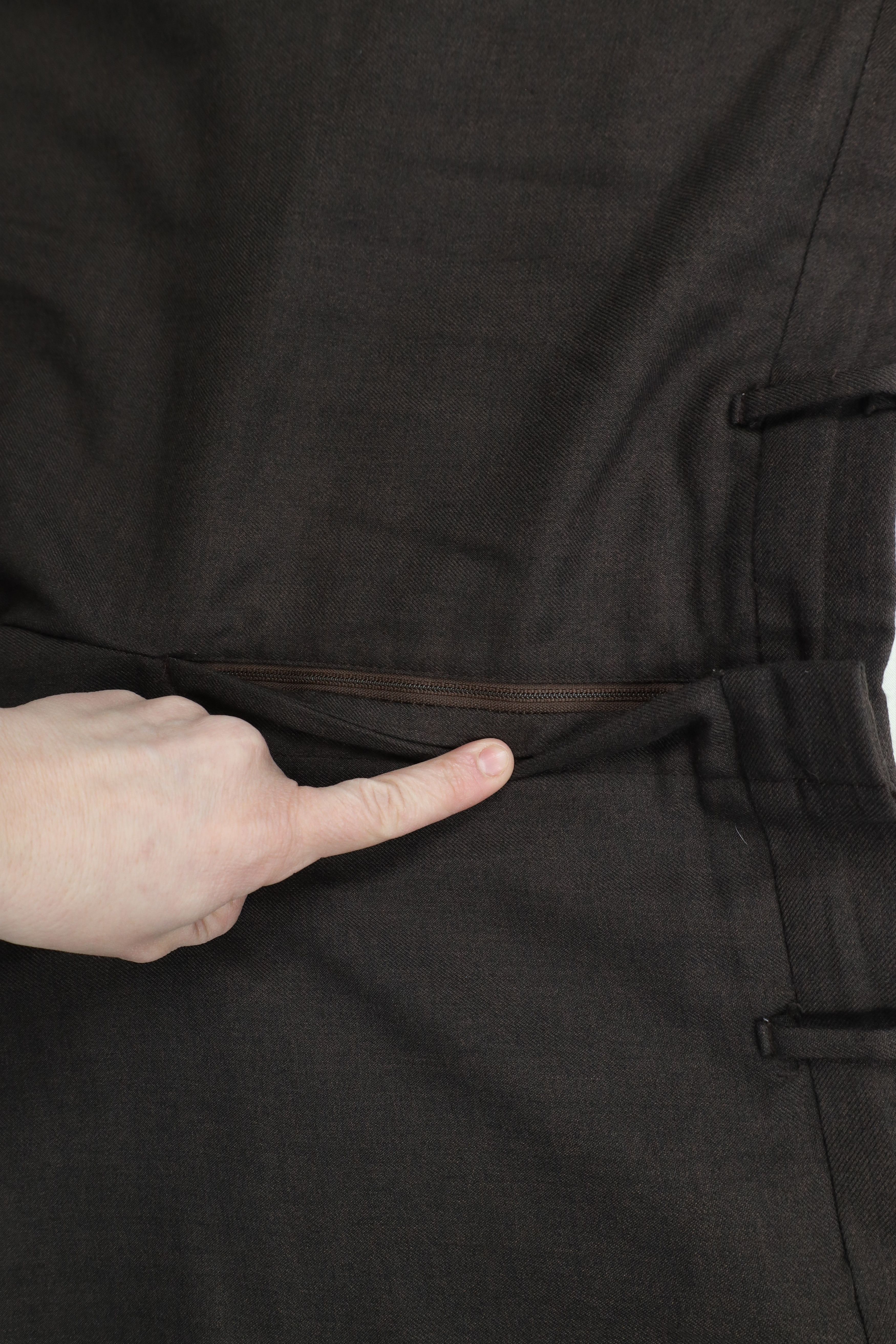 Vintage Vintage 70s Streetwear Leg Chino Pants Trousers Brown USA Size US 44 / EU 60 - 7 Thumbnail