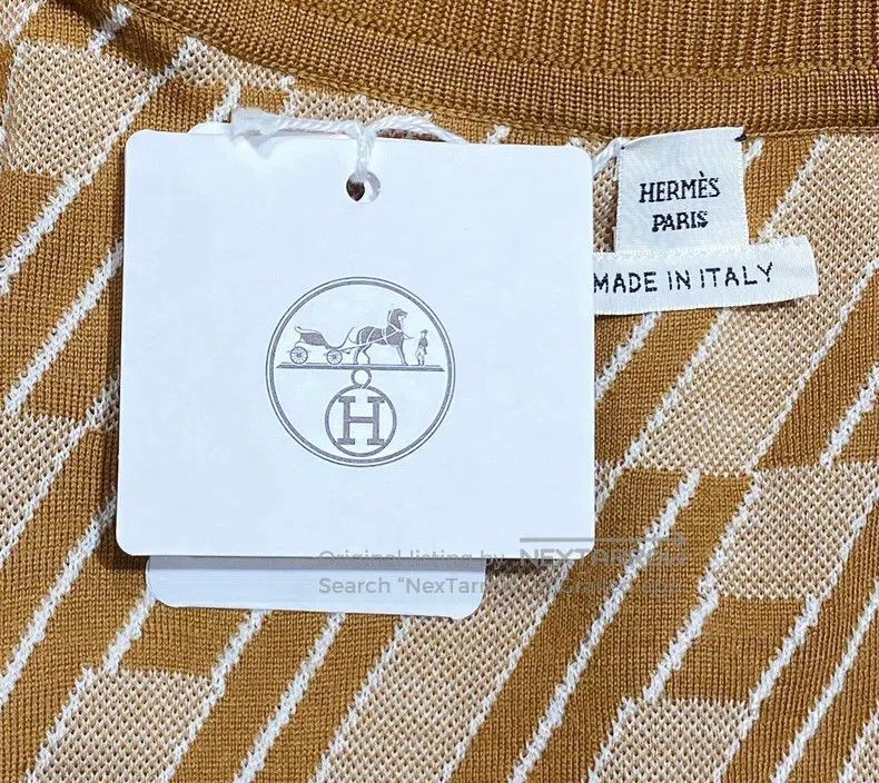 Hermes Hermes Chestnut brown knitted cardigan Size XS / US 0-2 / IT 36-38 - 6 Thumbnail
