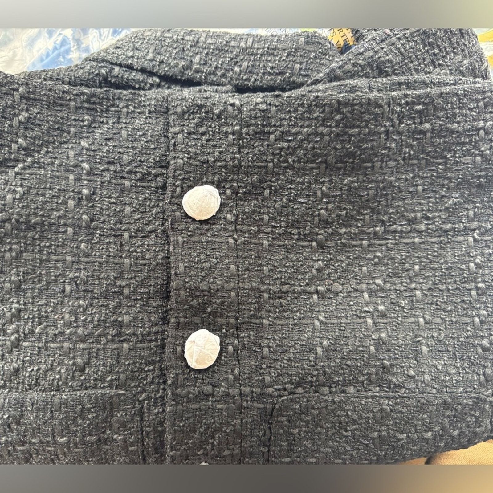 Rachel Zoe 🎉LAST‎ PIECE🎉 RACHEL ZOE Solid Boucle Crop Jacket Size L / US 10 / IT 46 - 7 Thumbnail
