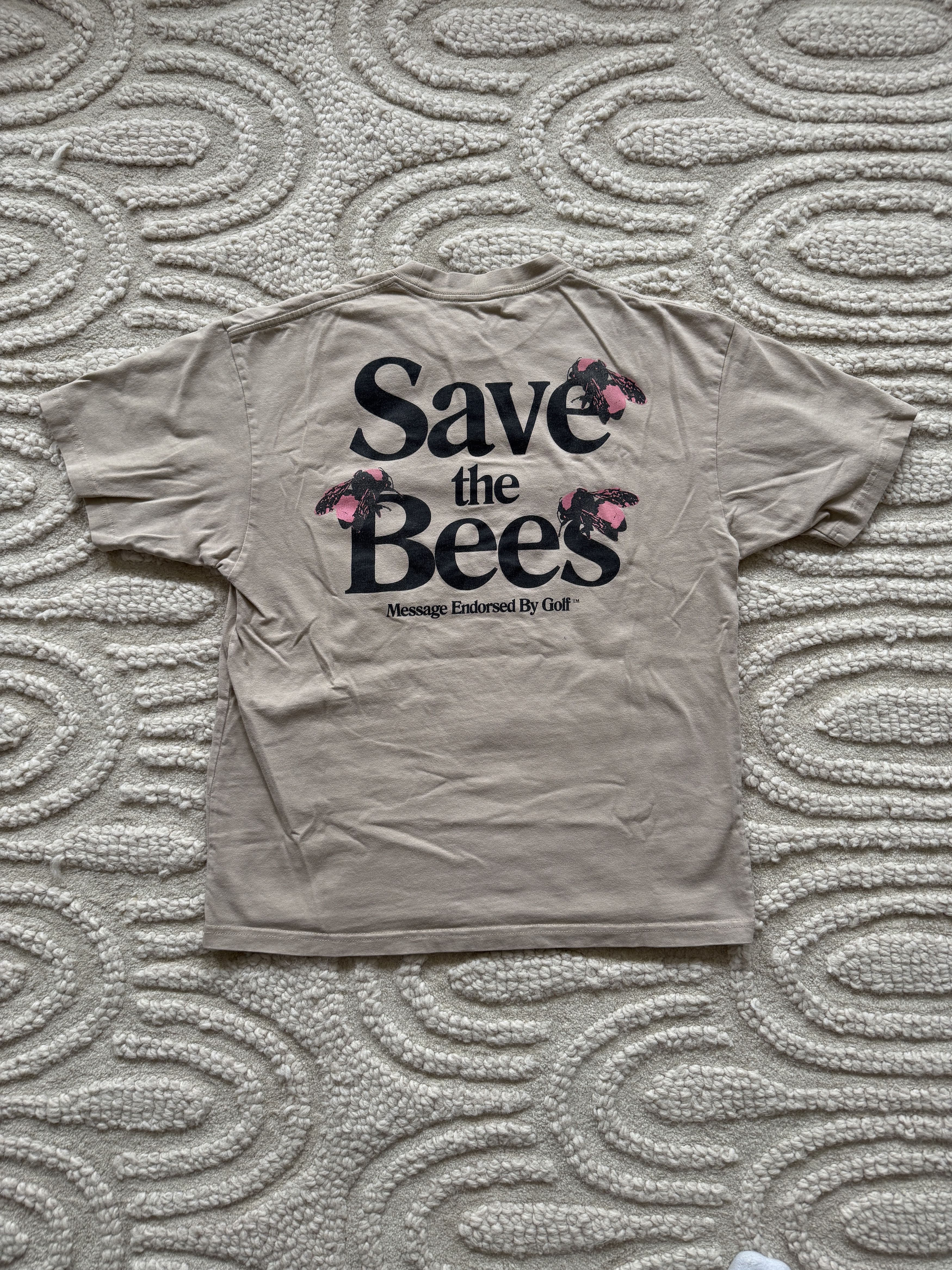 Golf Wang Golf Wang Save The Bees T-Shirt Beige Size US M / EU 48-50 / 2 - 5 Thumbnail