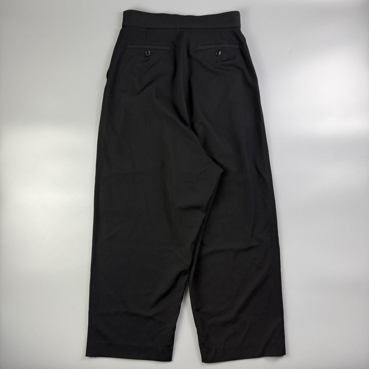 Y's Y’s - S/S24 - Washer Wool Gabardine Tucked Pants Size 27" / US 4 / IT 40 - 8 Thumbnail