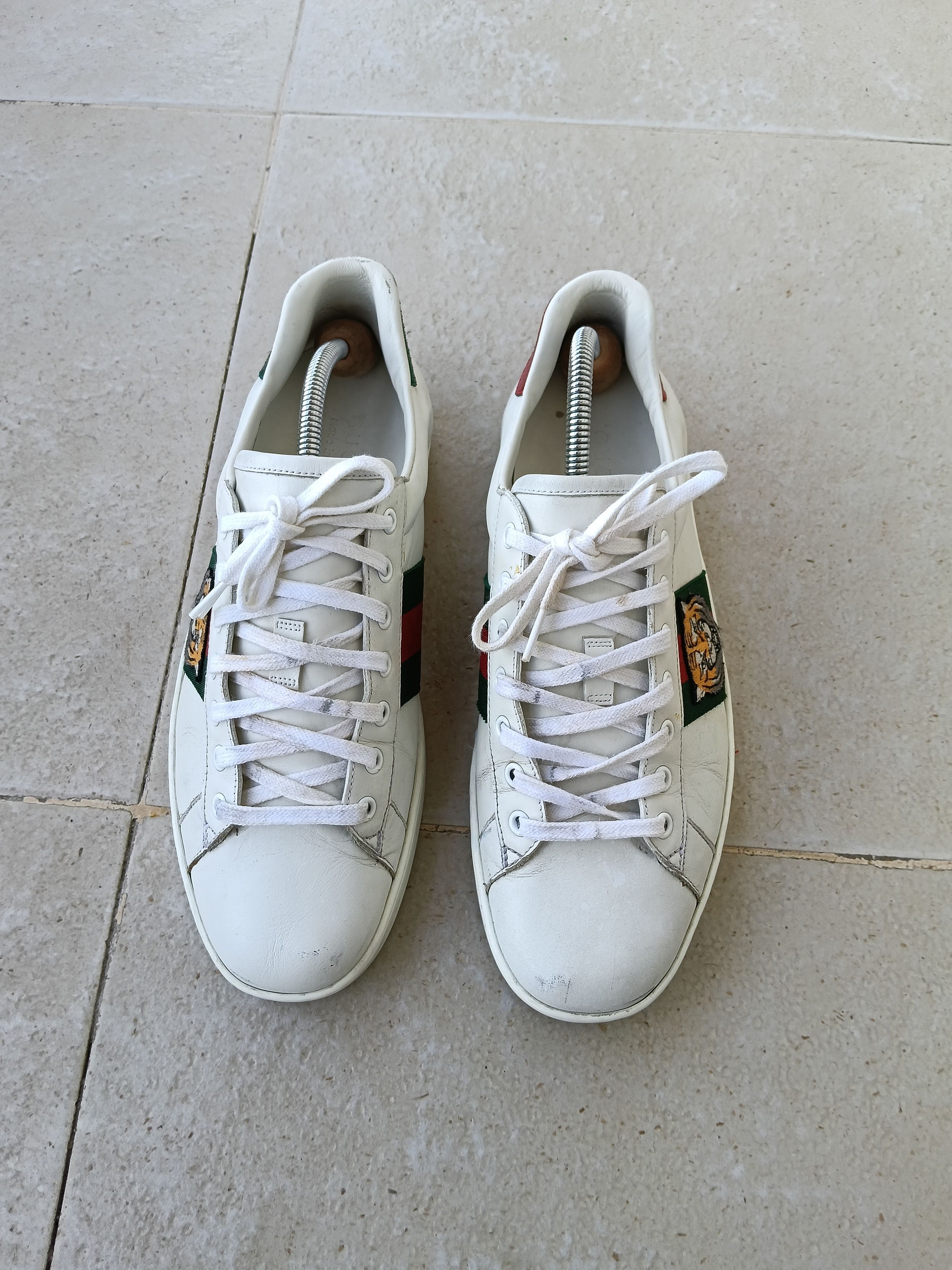 Gucci Gucci ace embroidered Tiger low top sneakers Size US 10 / EU 43 - 3 Thumbnail