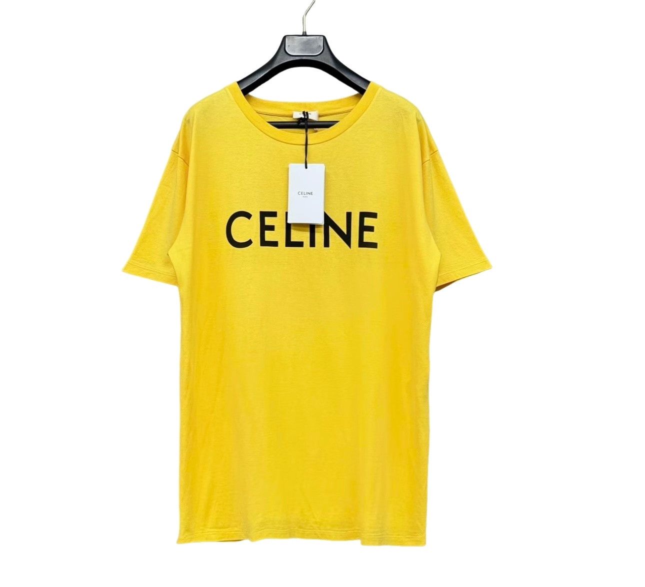 Celine Celine Yellow Logo Print T-Shirt Size S Size US S / EU 44-46 / 1 - 1 Thumbnail
