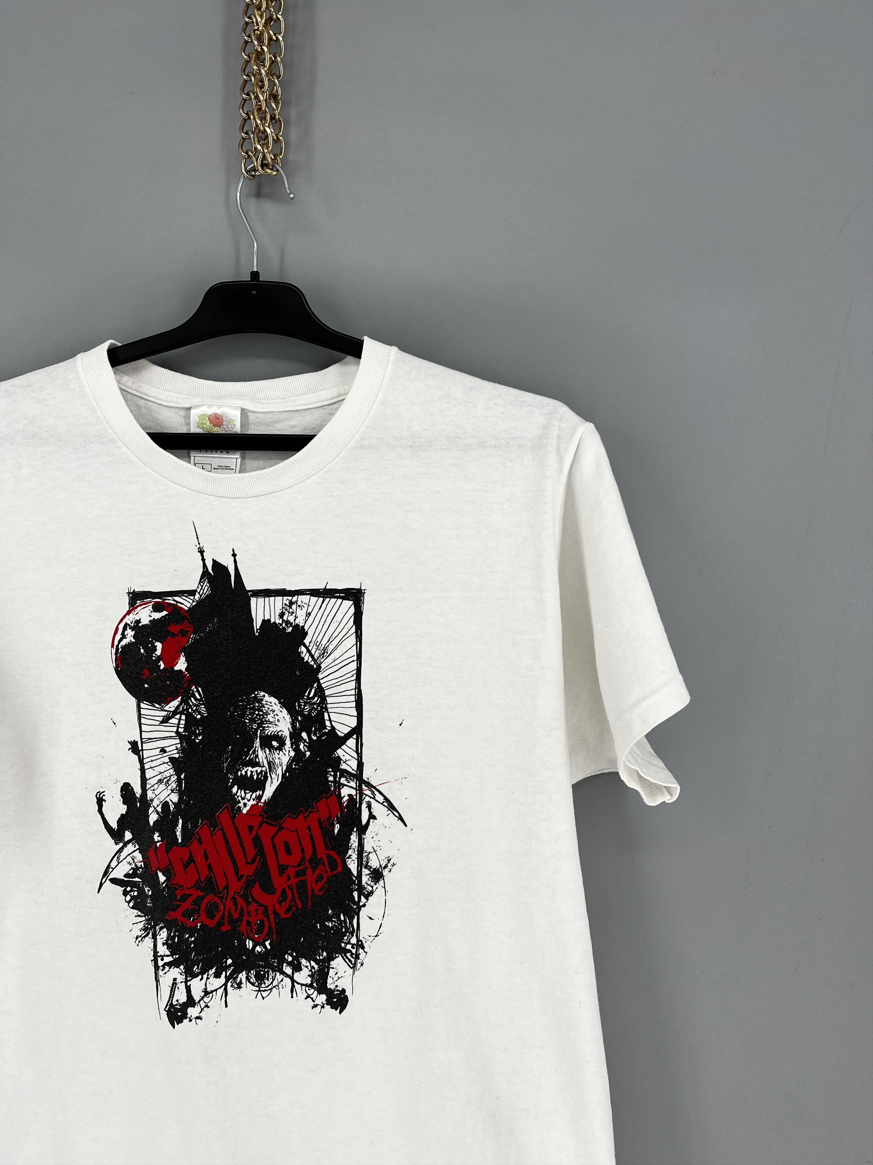 Band Tees ALIEN SEX FIEND RARE ZOMBIFIED LONGSLEEVE NIK FIEND ROCK 90s Size US L / EU 52-54 / 3 - 5 Thumbnail