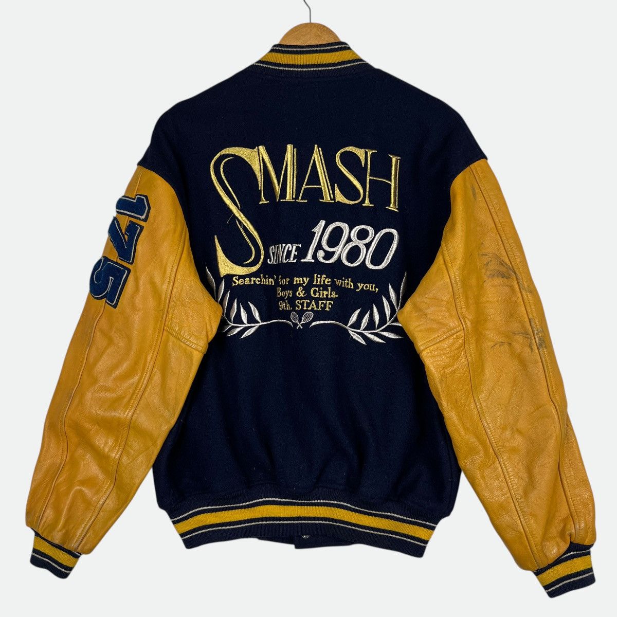 Japanese Brand 🔥 Vintage David WorkShot Varsity Stadium Bomber Jacket Size US L / EU 52-54 / 3 - 3 Thumbnail
