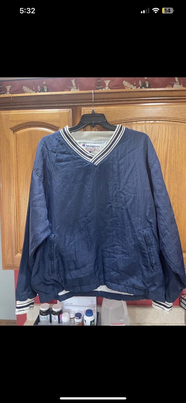 Champion × Vintage Vintage Champion Mens Pullover Windbreaker Size US L / EU 52-54 / 3 - 1 Thumbnail