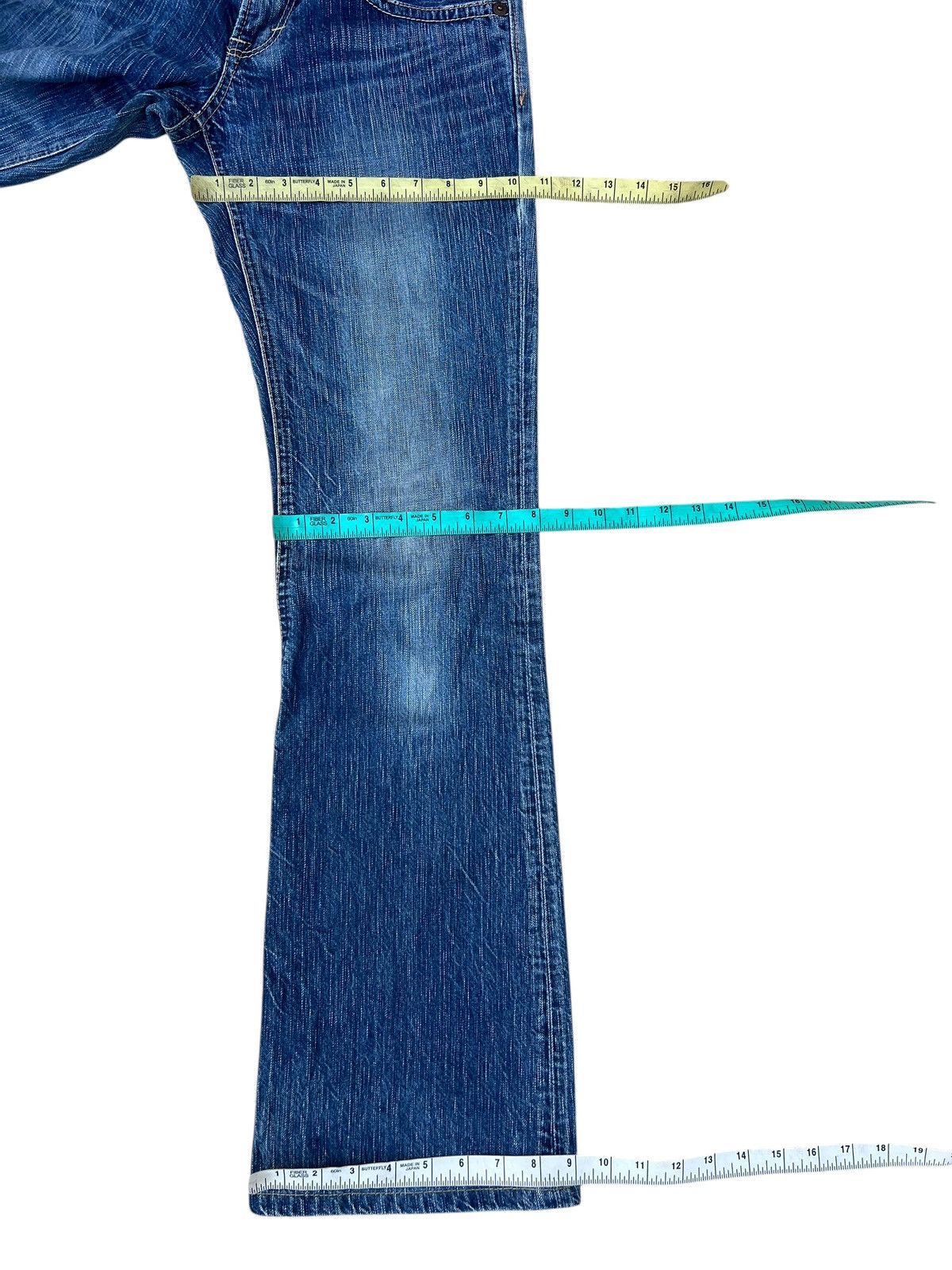 Edwin Vintage Y2K Edwin Made in Japan 503 Faded Denim Flare Jeans Size US 29 - 3 Thumbnail