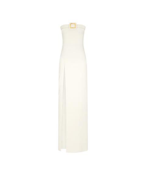 Tom Ford o1w1db10525 AB3340 Strapless Buckled Gown in White Size S / US 4 / IT 40 - 1 Thumbnail