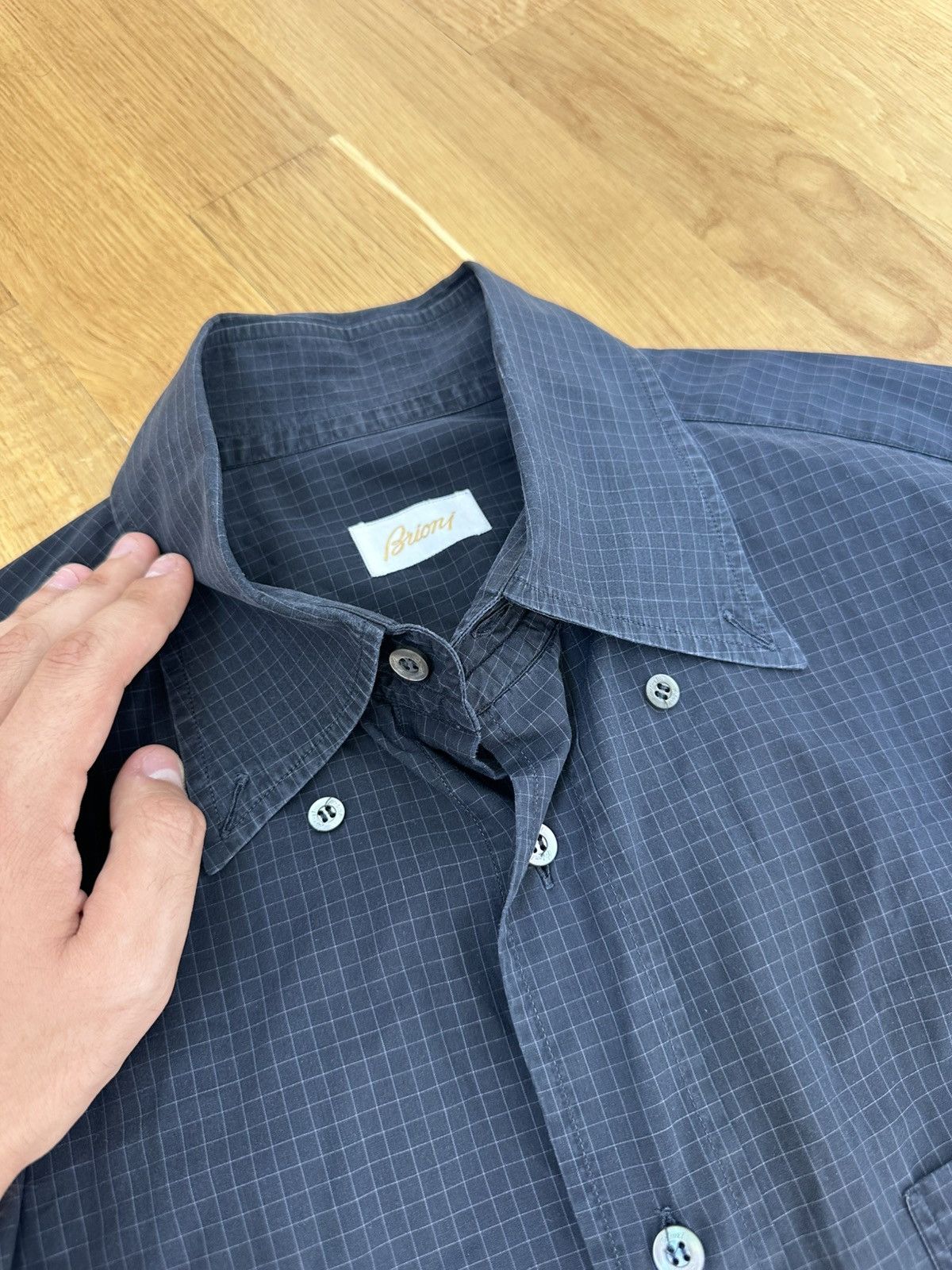 Brioni Made in Italy Brioni Shirt Black Size US XL / EU 56 / 4 - 7 Thumbnail