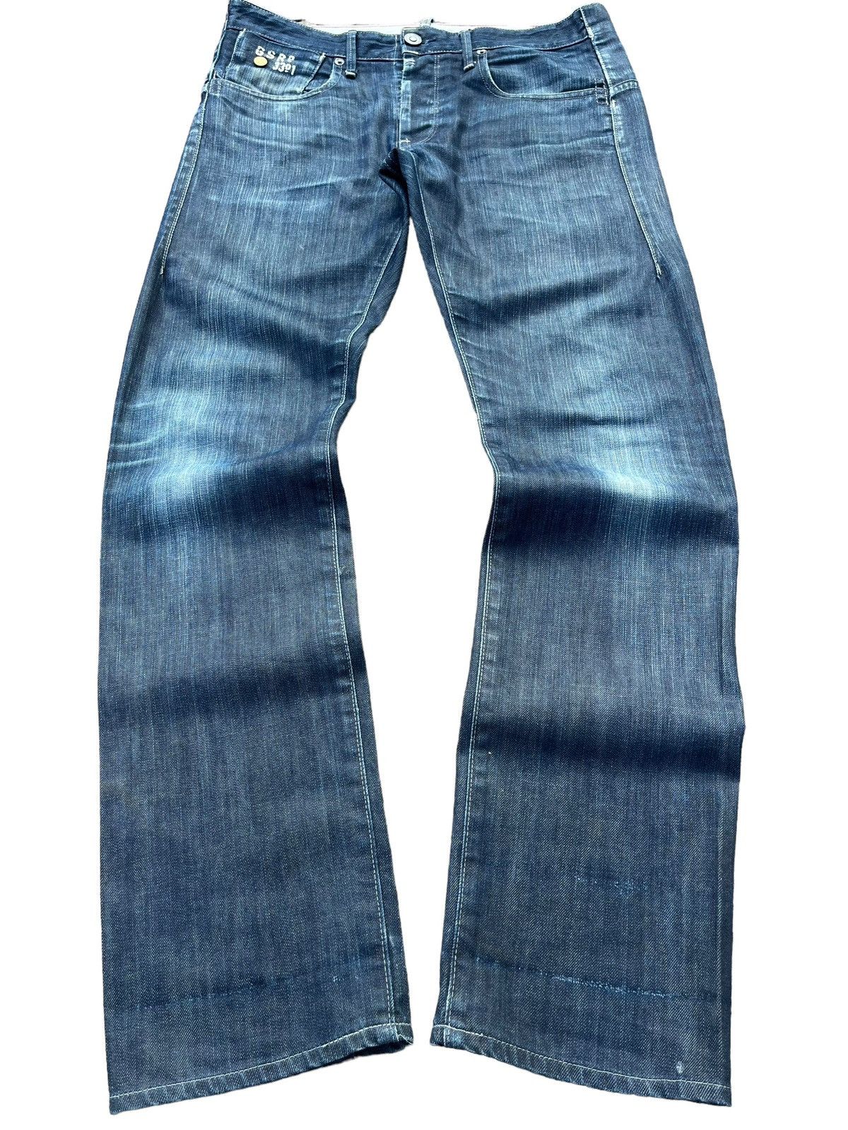 G-Star × Hypebeast Vintage G Star Raw 3301 Blade Navy Washed Buttonfly Jeans Size US 32 / EU 48 - 1 Thumbnail