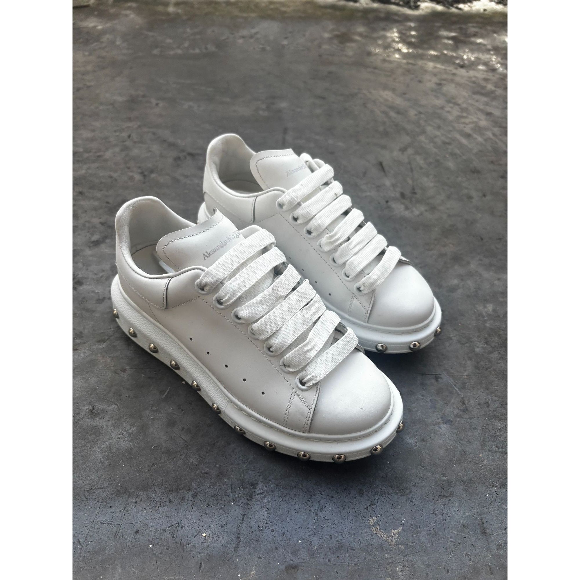 Alexander McQueen Alexander McQueen "Larry" - Studded Silver Sole - EU 36 Size US 6 / IT 36 - 6 Thumbnail