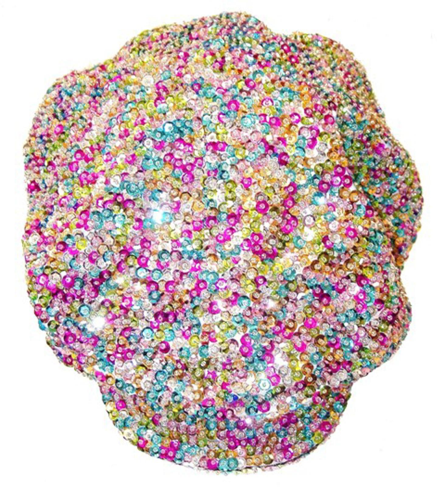 Designer Sequin Beaded Brando Cap Lite Multi Size ONE SIZE - 1 Preview