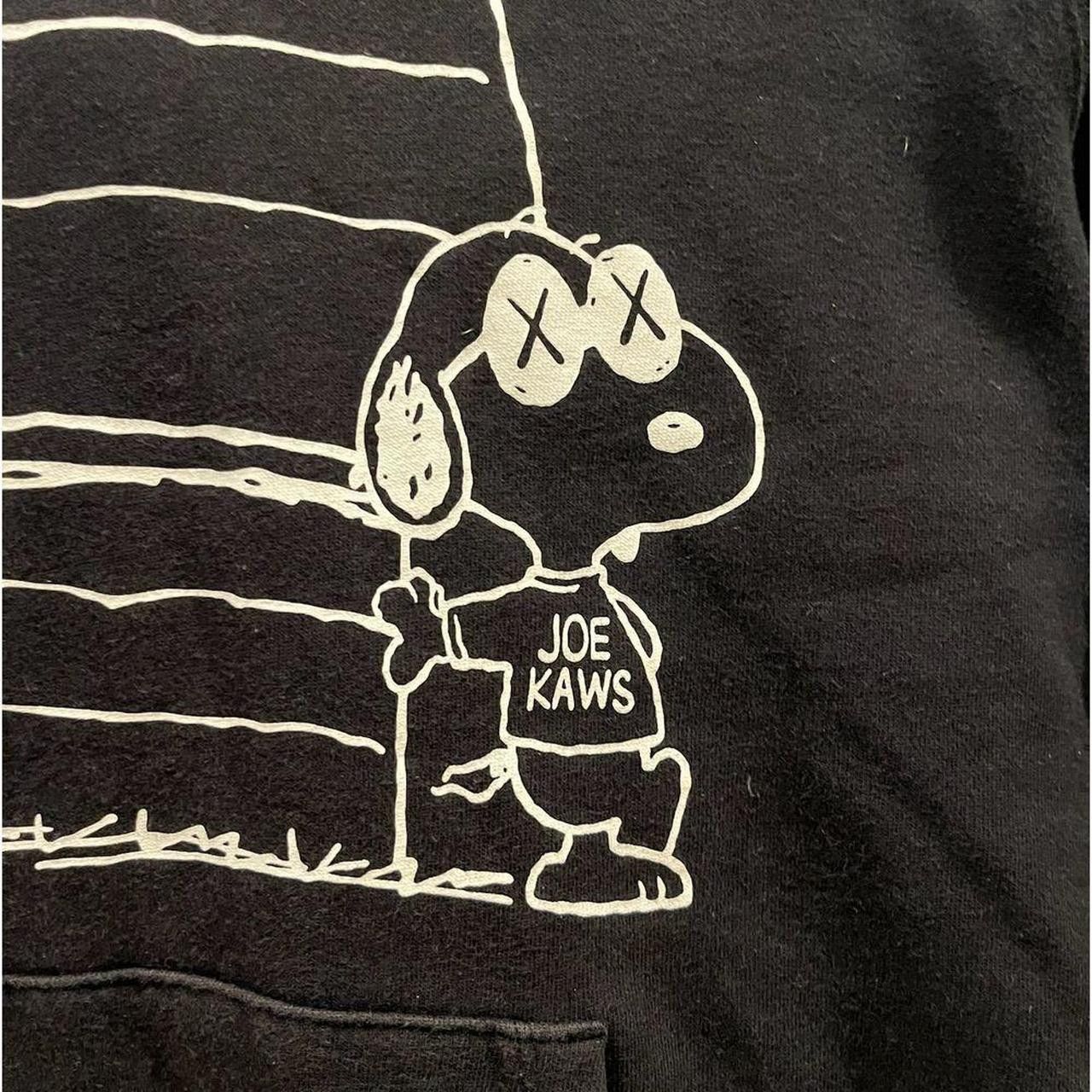 Kaws × Peanuts × Uniqlo Snoopy Black Hoodie Sweatshirt Streetwear Collab, L Size US L / EU 52-54 / 3 - 3 Thumbnail