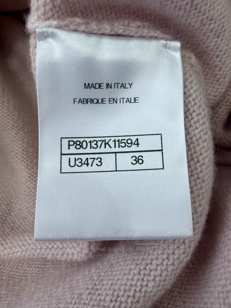 Chanel Chanel Pink cashmere strap knitted cardigan coat Size XS / US 0-2 / IT 36-38 - 5 Thumbnail