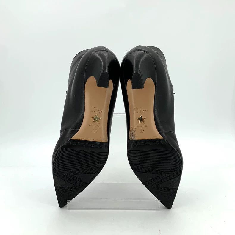 Dior Dior Christian Dior Black Leather High Heel Ankle Boots-25 Size US 8 / IT 38 - 5 Thumbnail