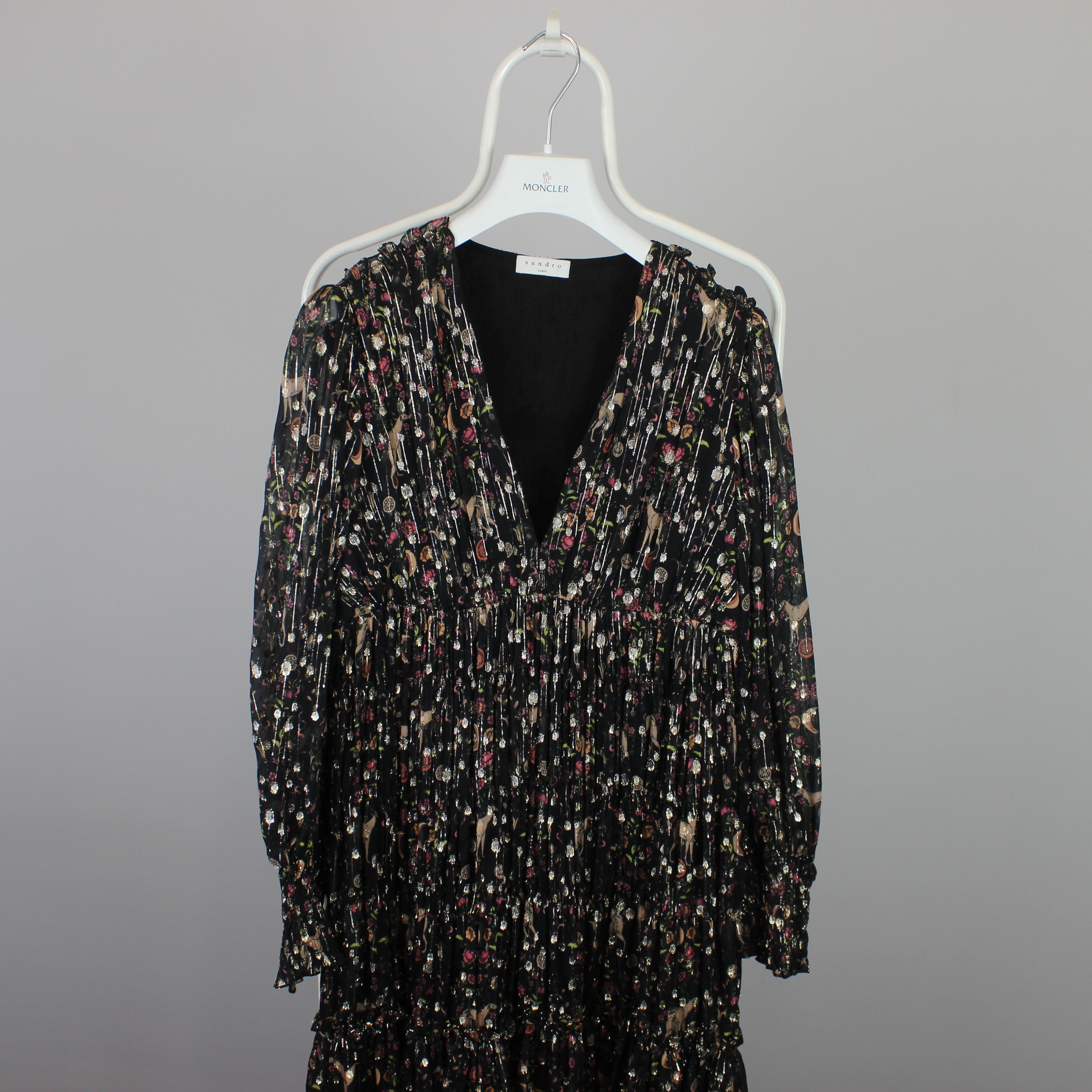 Sandro Sandro Paris dress women Dinna Printed 34 silk Size XXS / US 00 / IT 34 - 5 Thumbnail