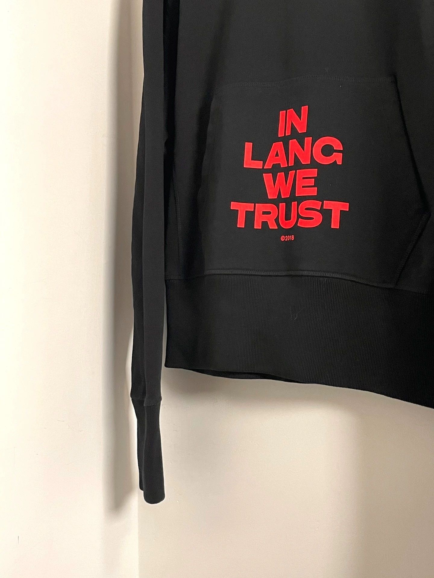 Helmut Lang Helmut Lang Slogan Short Hoodie Men M/Women L Red Black Size US M / EU 48-50 / 2 - 4 Thumbnail