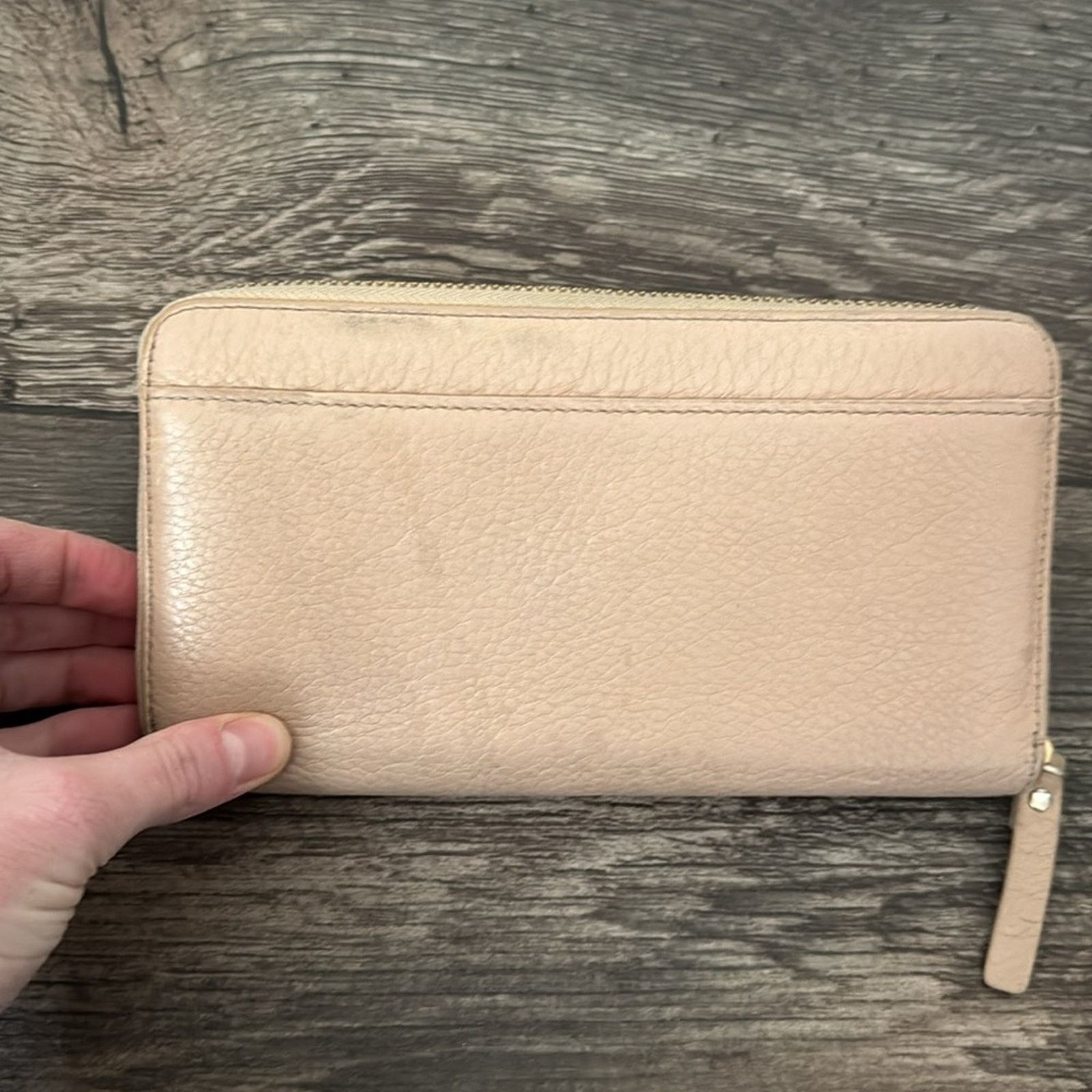 Kate Spade Kate Spade Lena Cream Leather Full Zip Wallet Size ONE SIZE - 4 Thumbnail