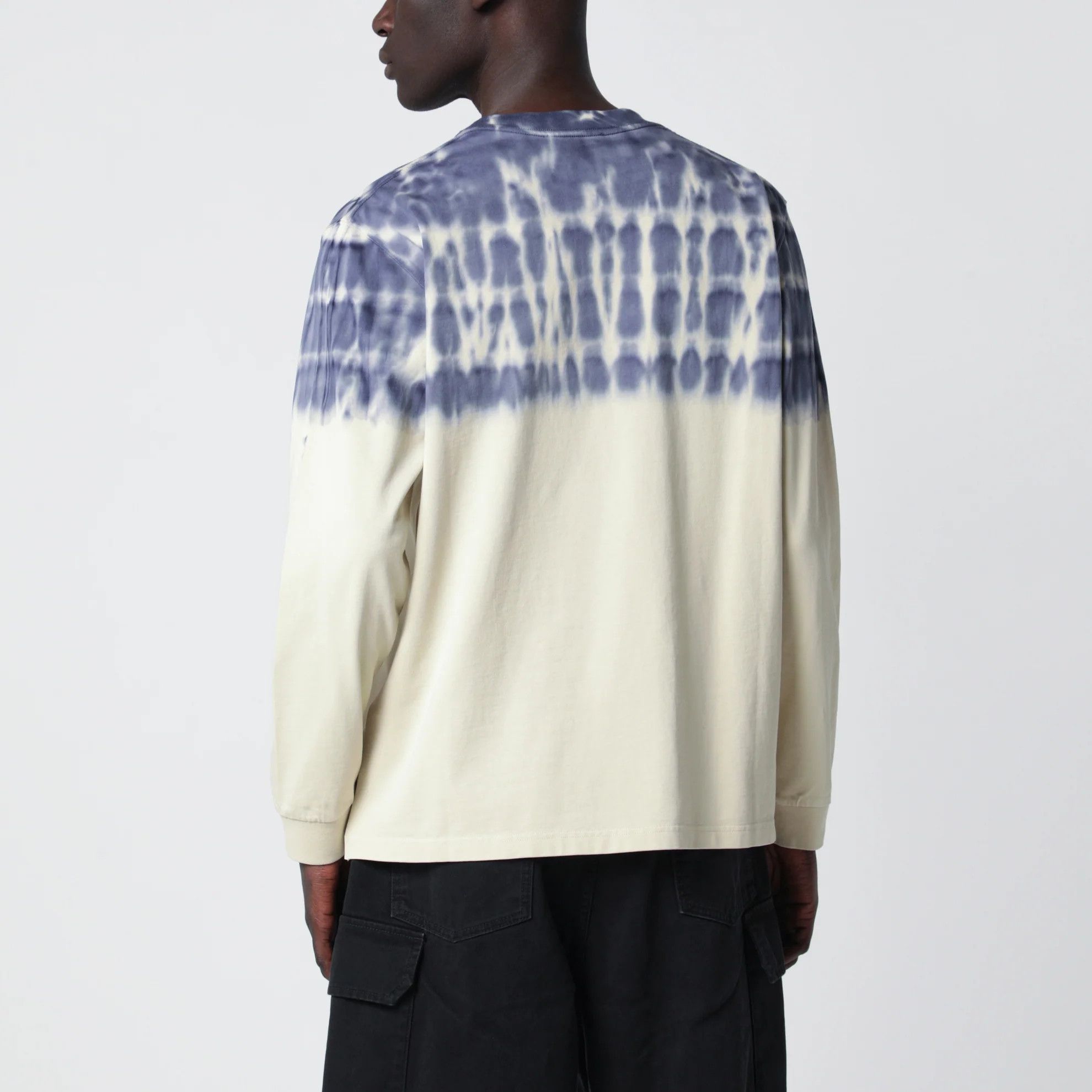 JW Anderson o1d2blof0526 Logo Print Sweatshirt in Ecru/Navy Size US XL / EU 56 / 4 - 3 Thumbnail