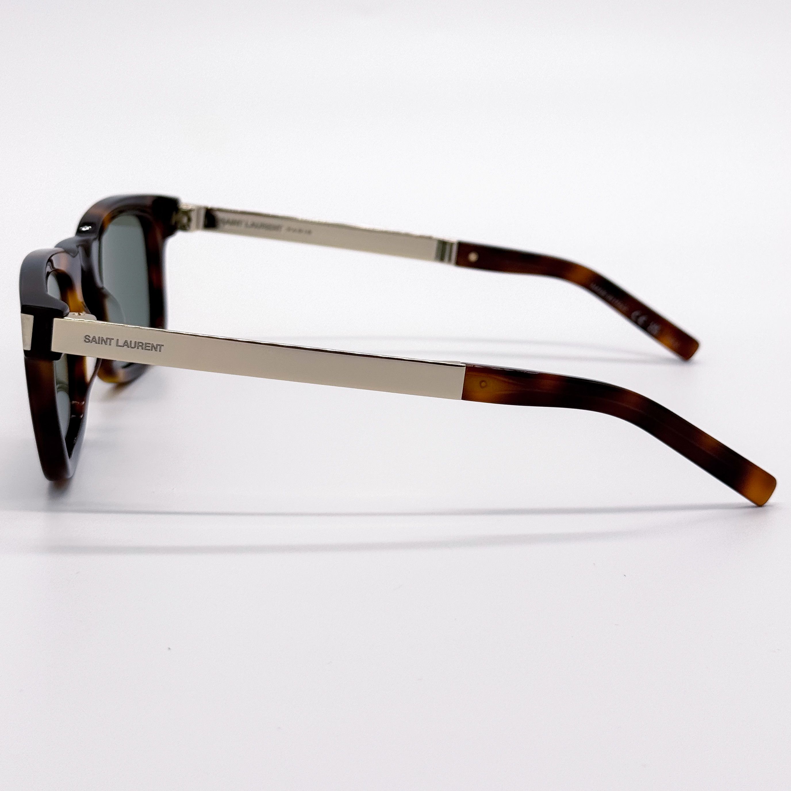 Yves Saint Laurent NEW SAINT LAURENT SL 581 002 HAVANA GREEN MEN SUNGLASSES Size ONE SIZE - 7 Thumbnail