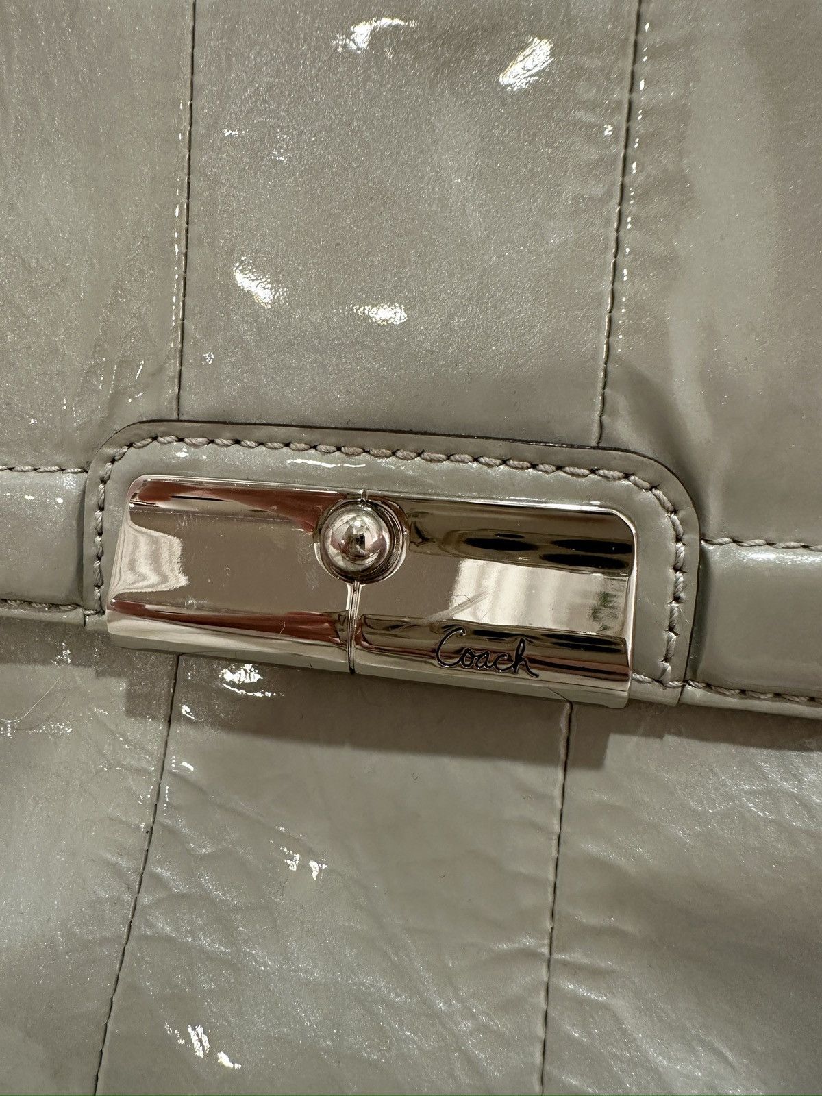 Coach grey/green coach pleather crossbody bag Size ONE SIZE - 3 Thumbnail
