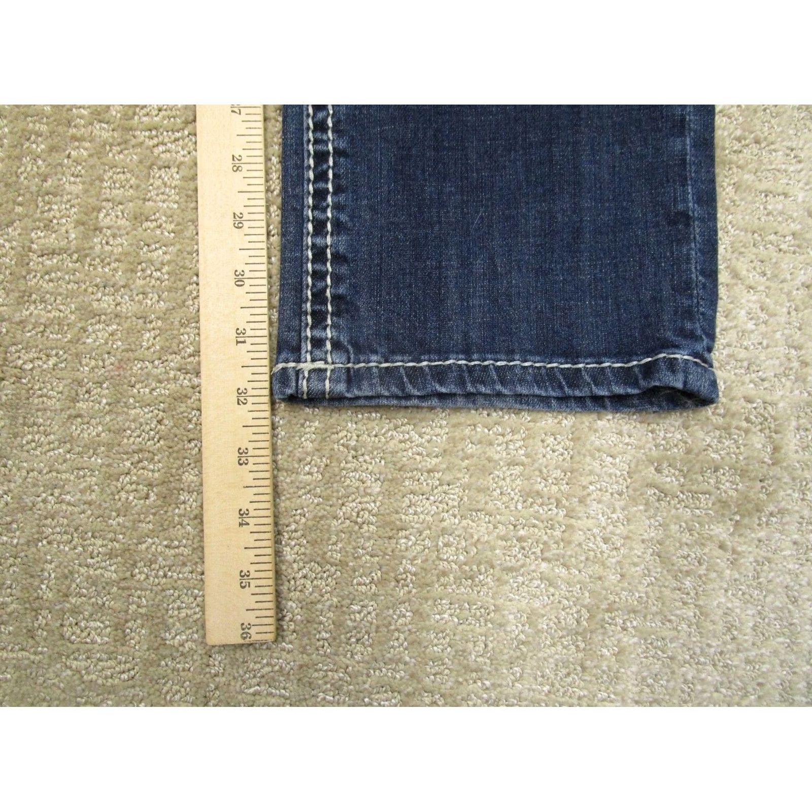 Vintage Rock And Roll Cowgirl Jeans Women 26x34 Blue Low Rise Boyfriend Bootcut Dark Wash Rock And Roll Cowgirl Jeans Men/Women? Size 26" / US 2 / IT 38 - 7 Thumbnail