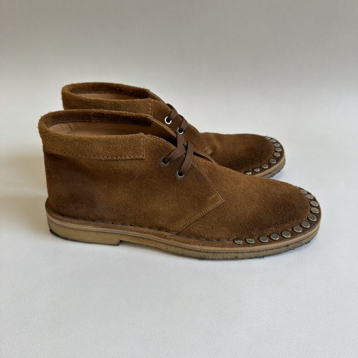 Prada A/W 17 ‘Studded’ Suede Chukka Boots Size US 8 / EU 41 - 15 Thumbnail