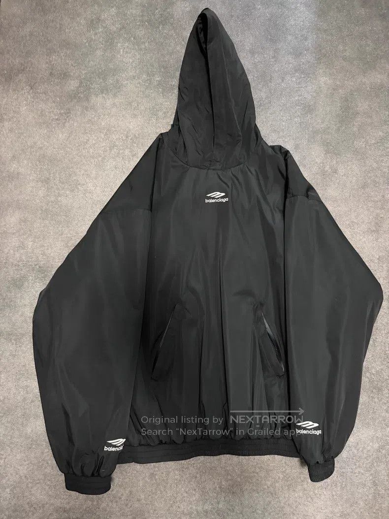 Balenciaga Balenciaga Ski Series 3B Nylon Hooded Fleece Sweatshirt Size US M / EU 48-50 / 2 - 1 Thumbnail
