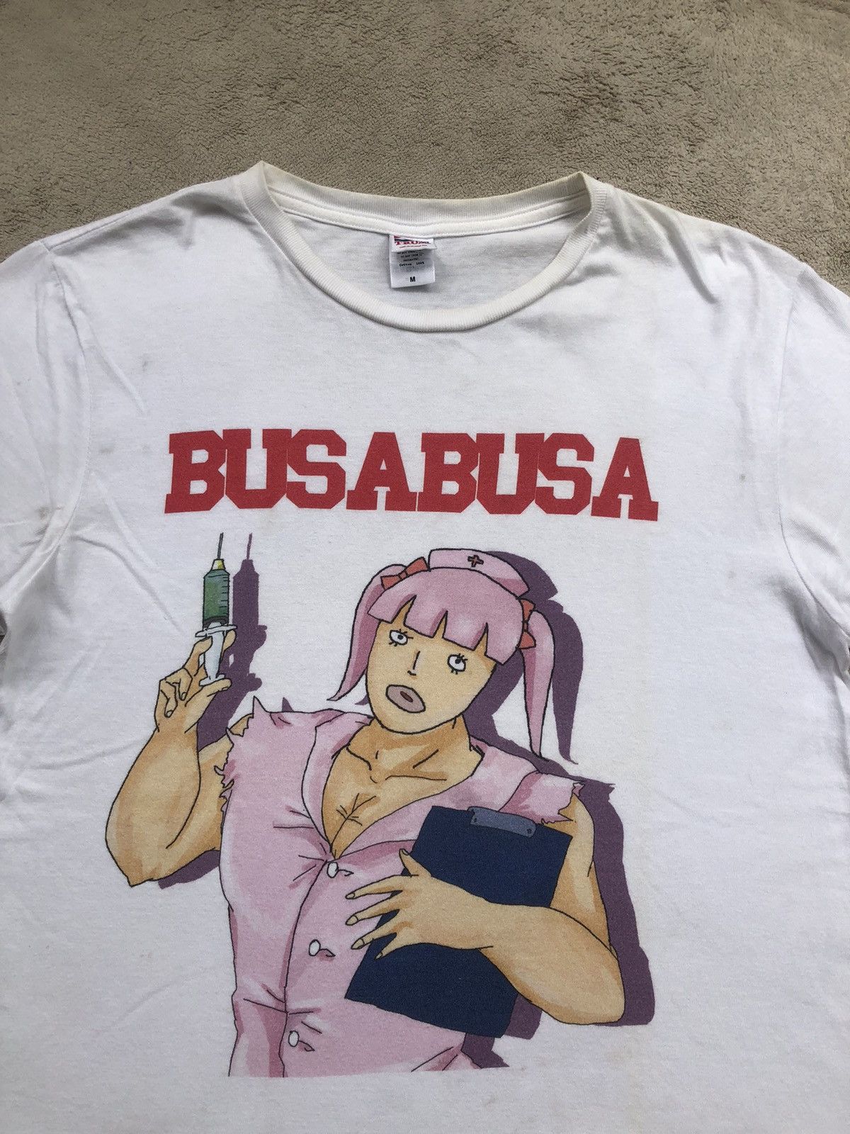 Band Tees × Japanese Brand × Vintage Vintage 80s/90s BUSABUSA Band Tee Size US M / EU 48-50 / 2 - 3 Thumbnail