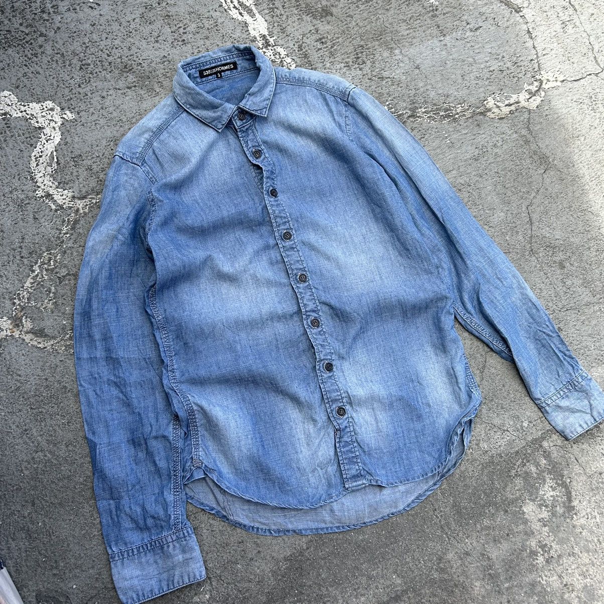 image of 5351 Pour Les Hommes in Wash Denim, Men's (Size Medium)