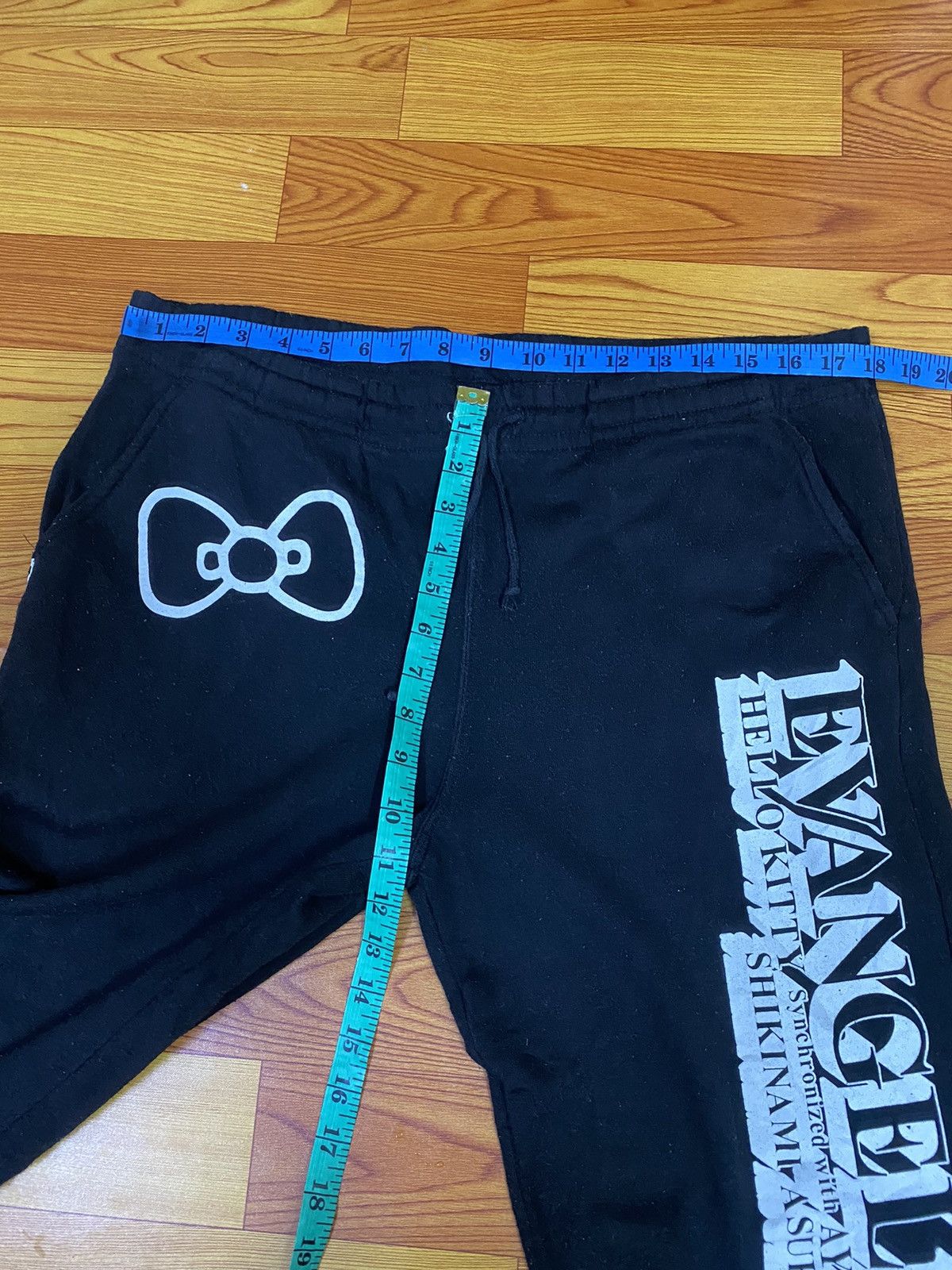 Anime × Japanese Brand Rare Evangelion x Hello Kitty Jogger Pant Size US 31 - 12 Thumbnail