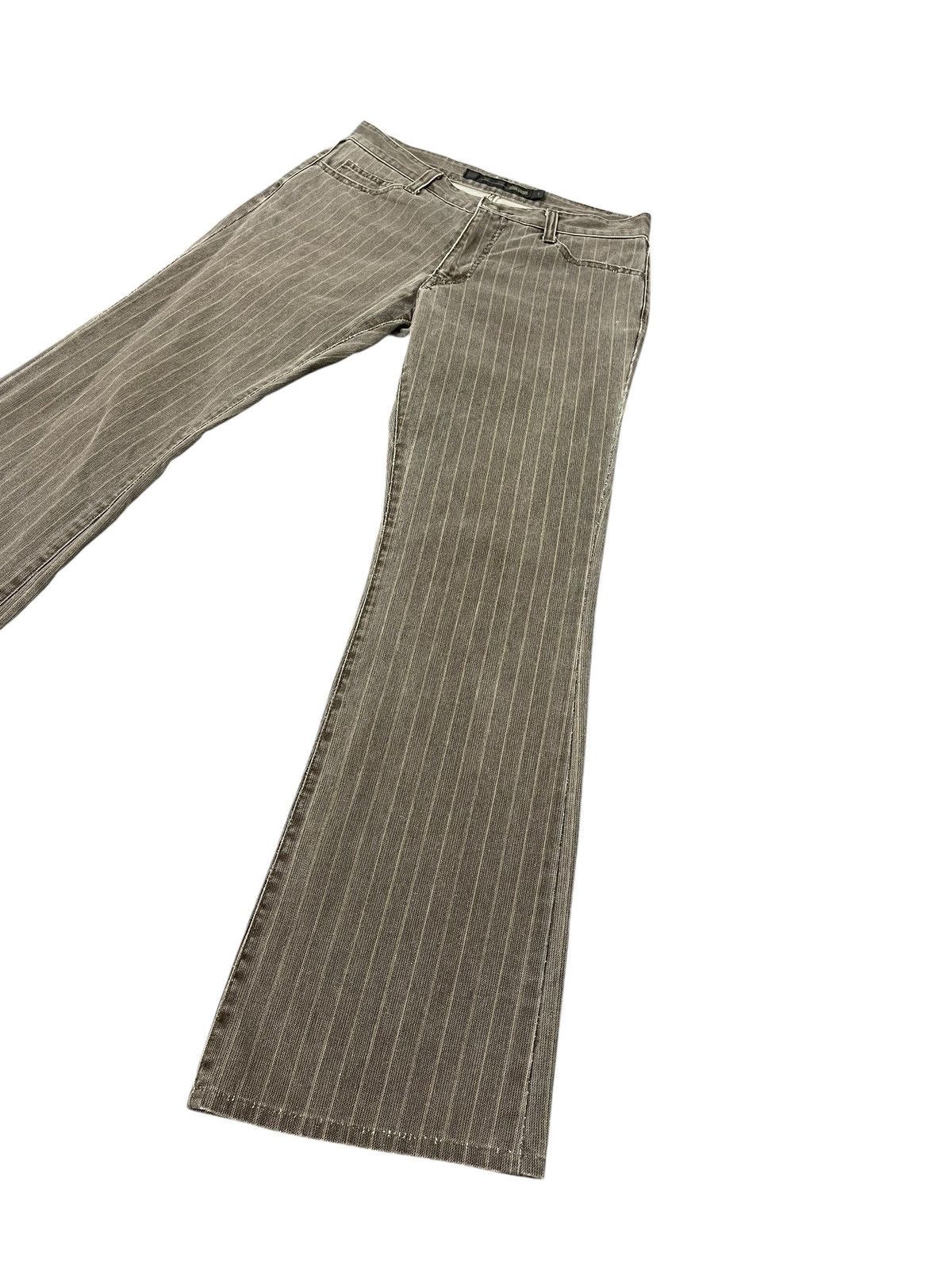 If Six Was Nine Flare Jeans Schlussel Japan Faded Striped Boot Cut 2🟦4 Size US 29 - 3 Thumbnail