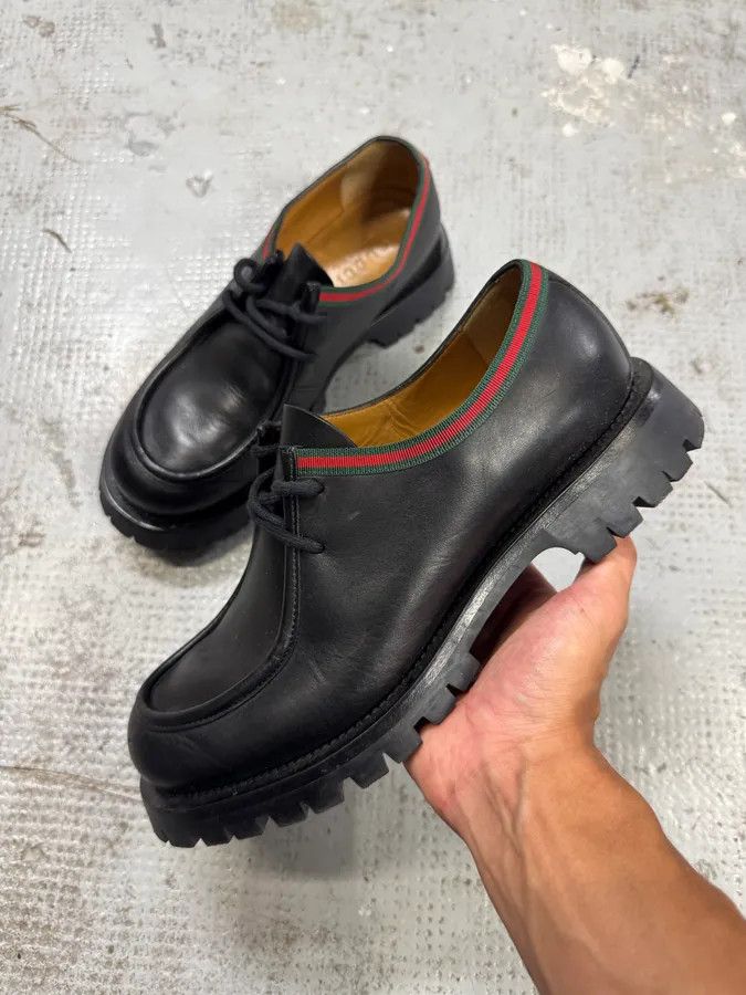 Gucci 2000s Gucci Black Leather Italian Loafers Size US 8 / EU 41 - 5 Thumbnail