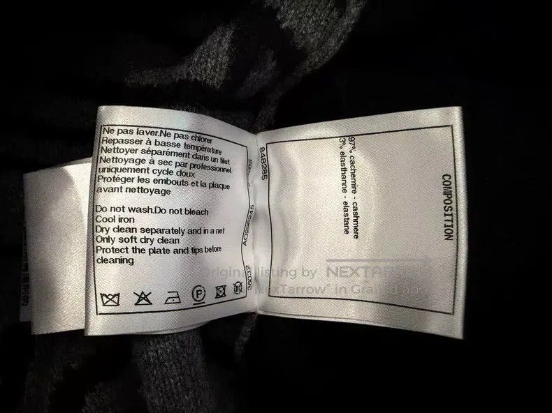 Chanel Chanel 21N black cashmere ski letter sports trousers Size 24" / US 00 / IT 34 - 5 Thumbnail
