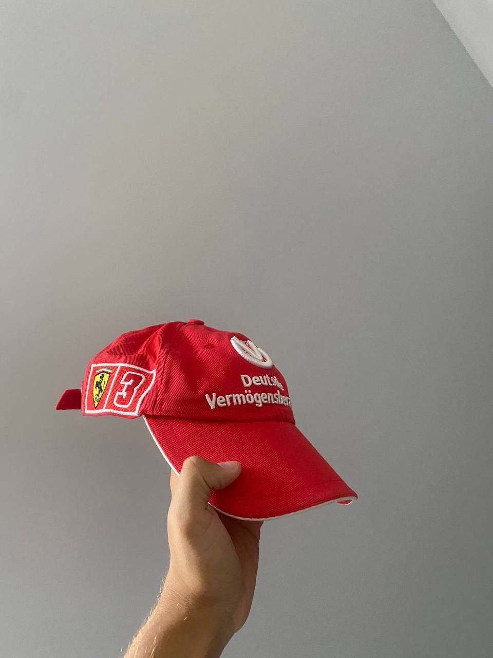 Ferrari × Vintage Vintage Ferrari Michael Schumacher Red Cap Y2K Os Size ONE SIZE - 3 Thumbnail